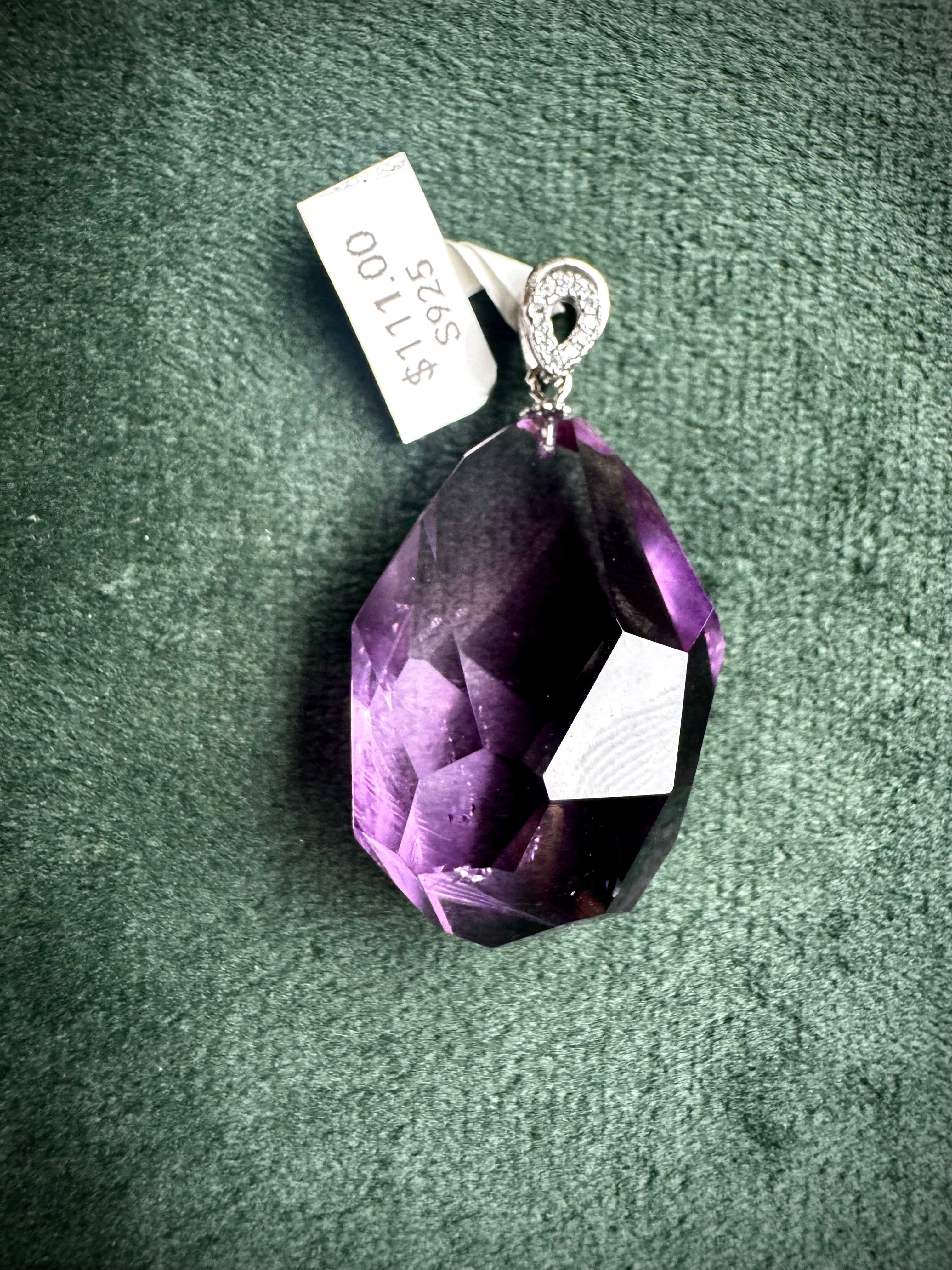 AA Grade Amethyst Pendant