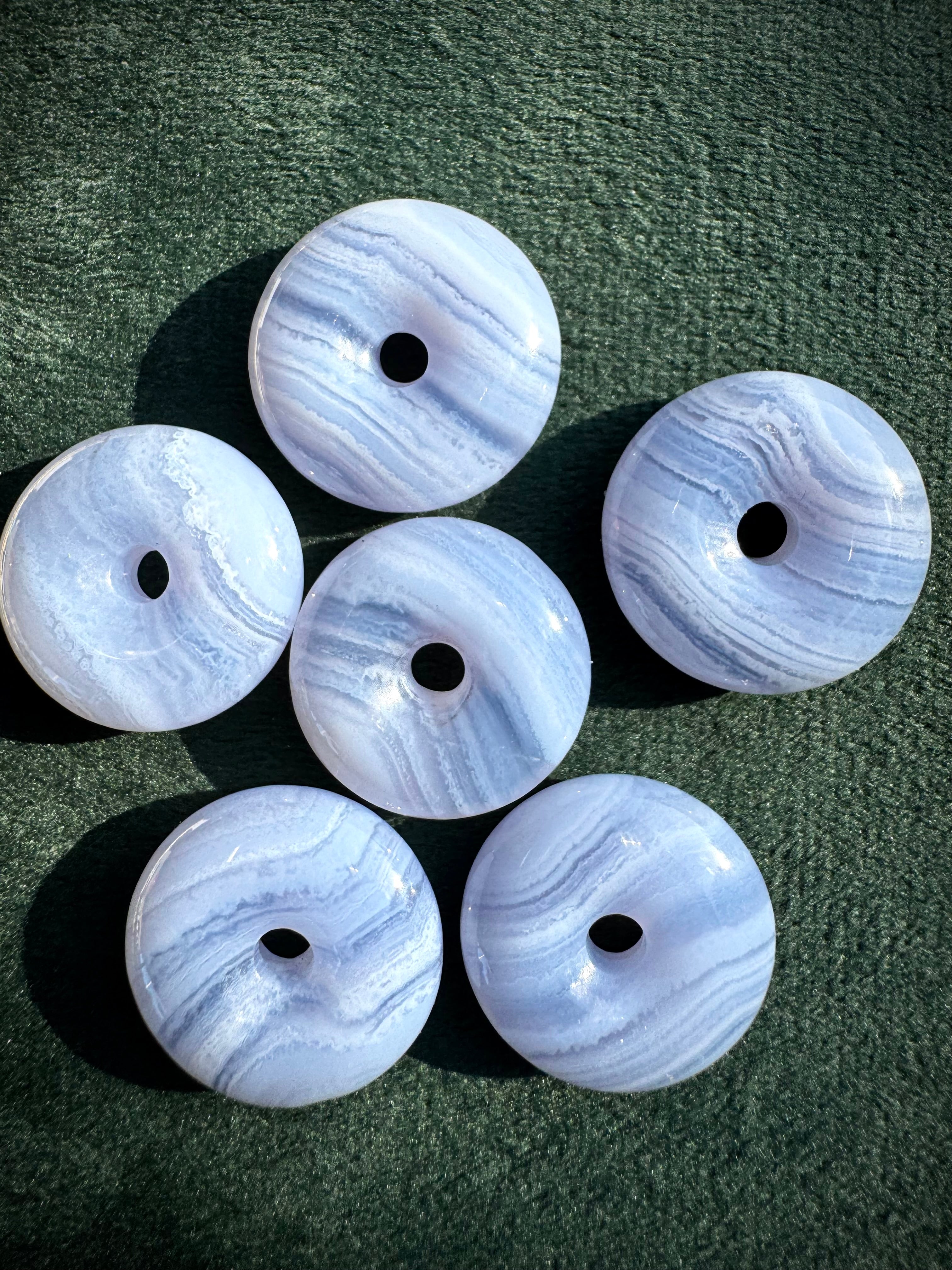 Blue Lace Agate Doughnut