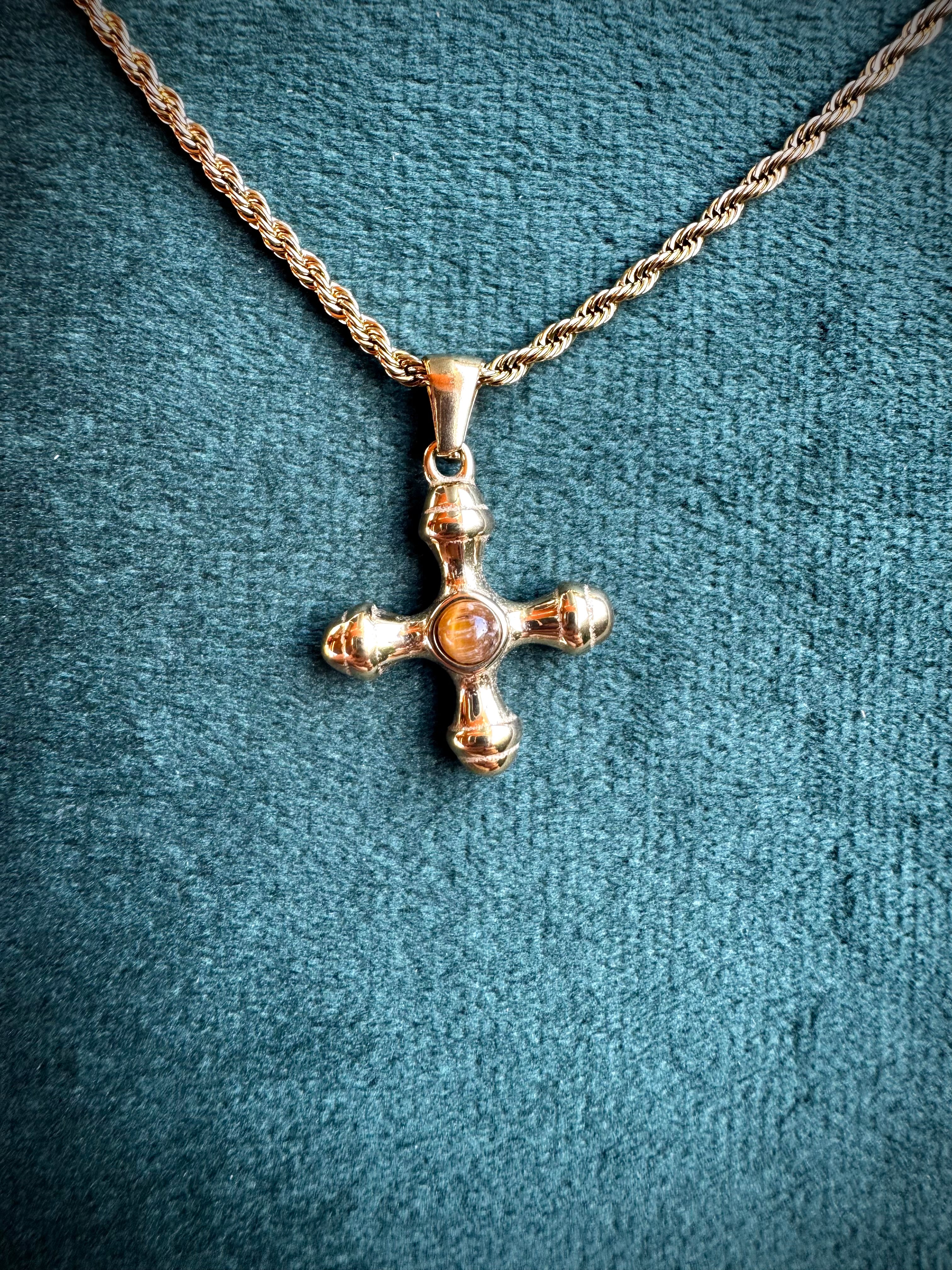 Tigers Eye Cross