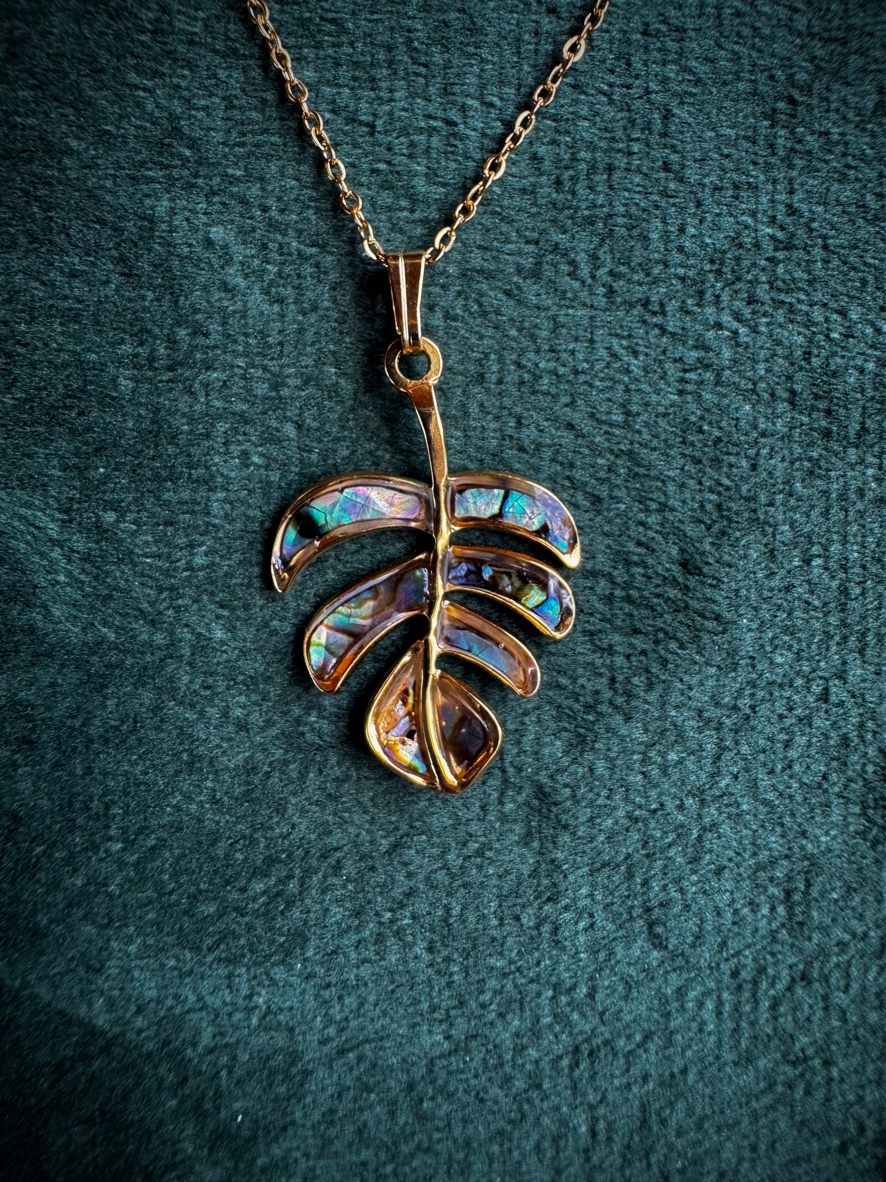 Abalone Monstera Leaf