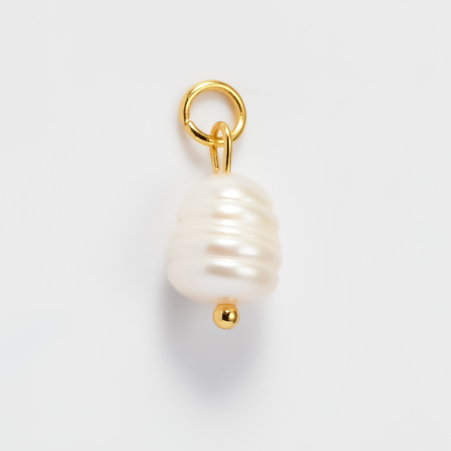 Pearl Seashell Gemstone Gold Necklace