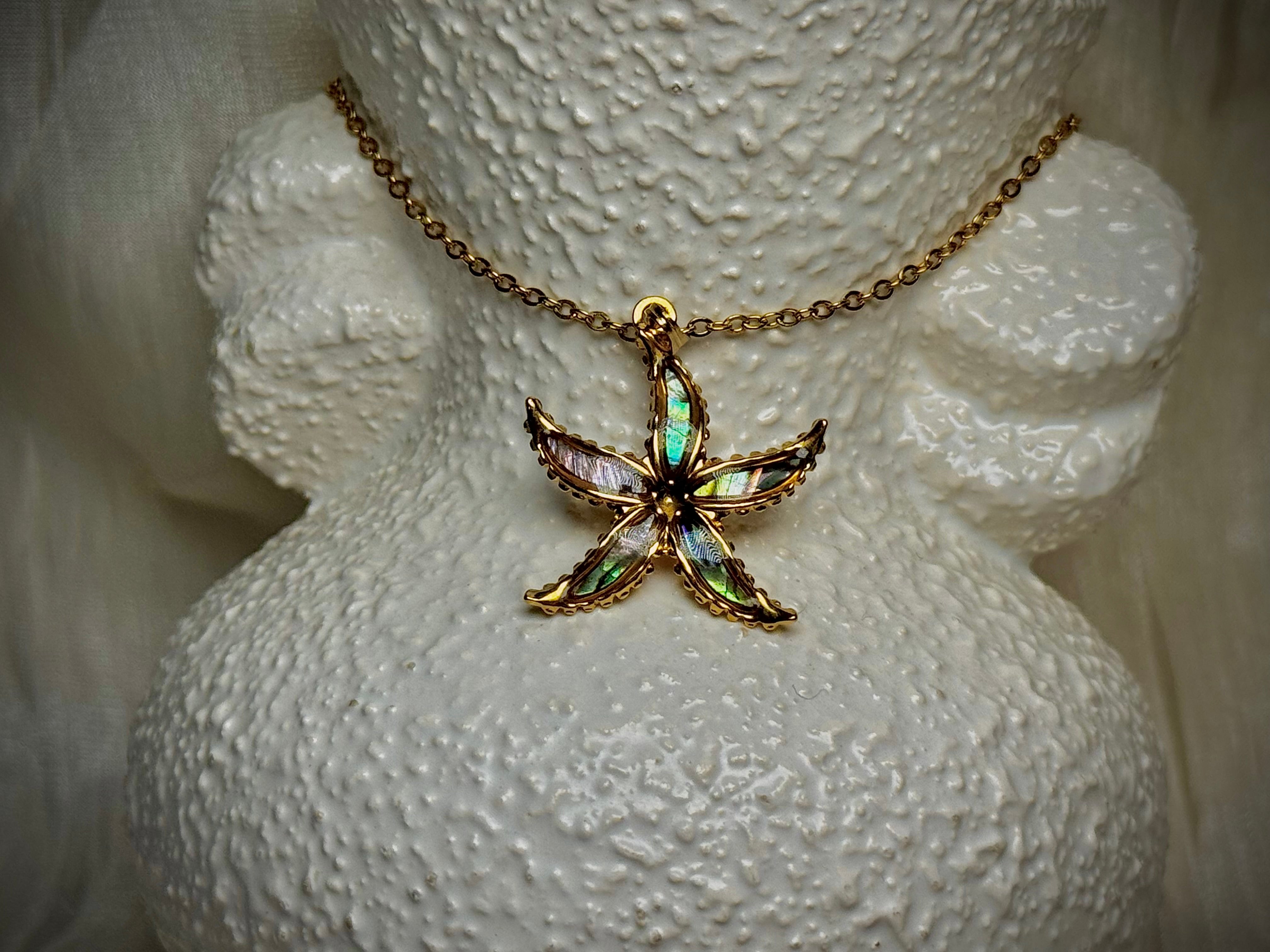 Abalone Starfish Pendants