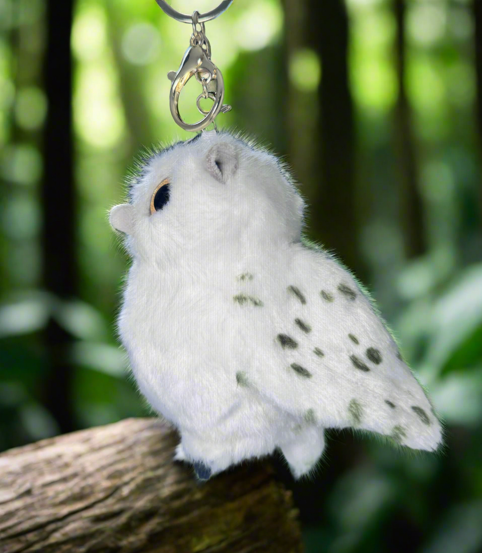 Owl 12cm Plush Keyring