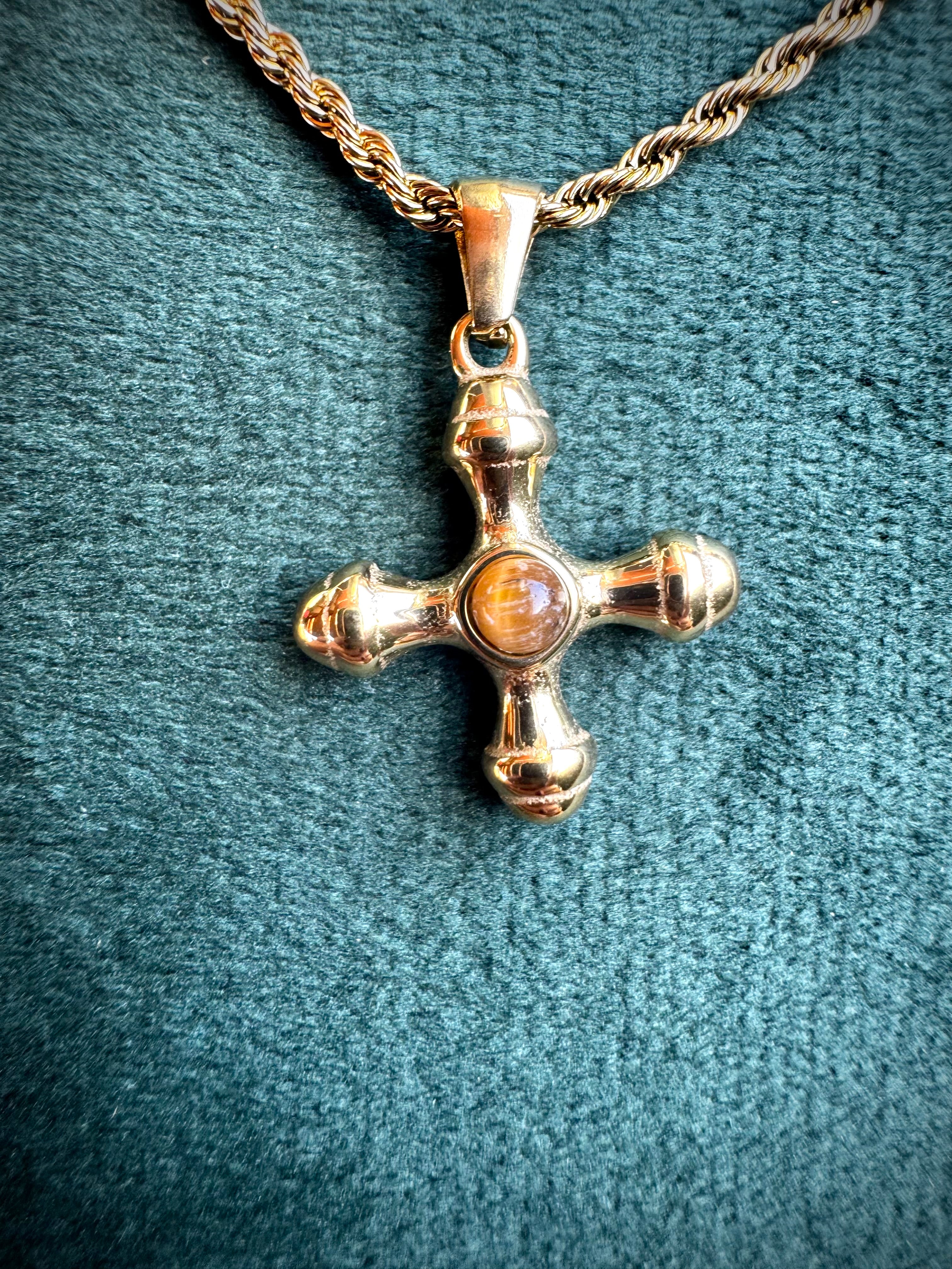 Tigers Eye Cross