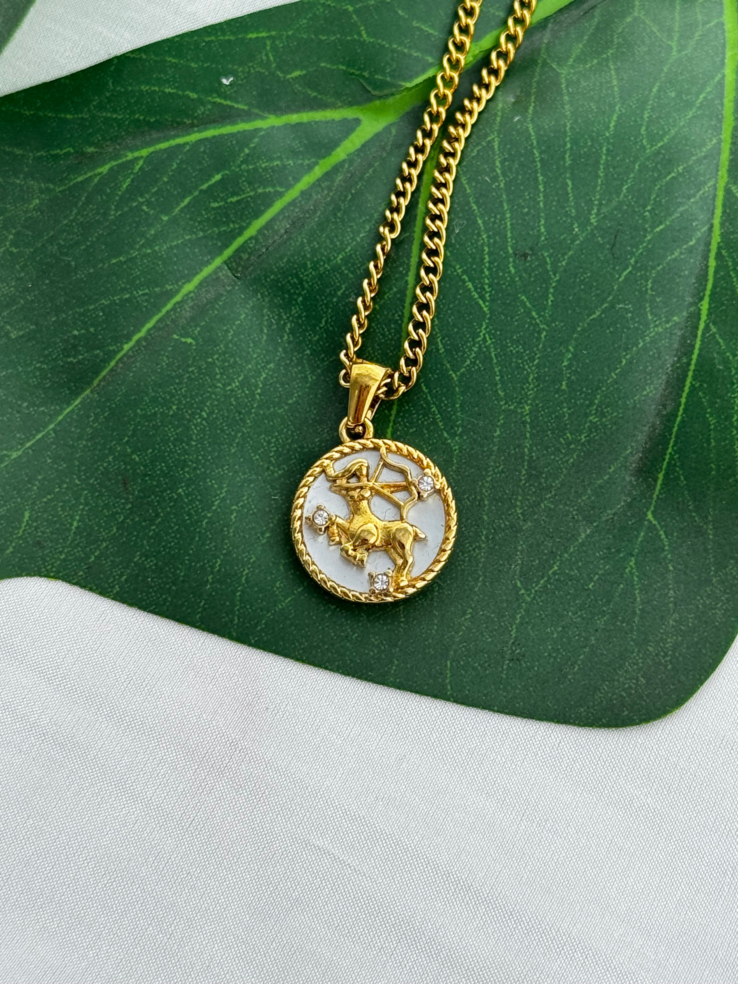 Mother Of Pearl Zodiac Necklaces