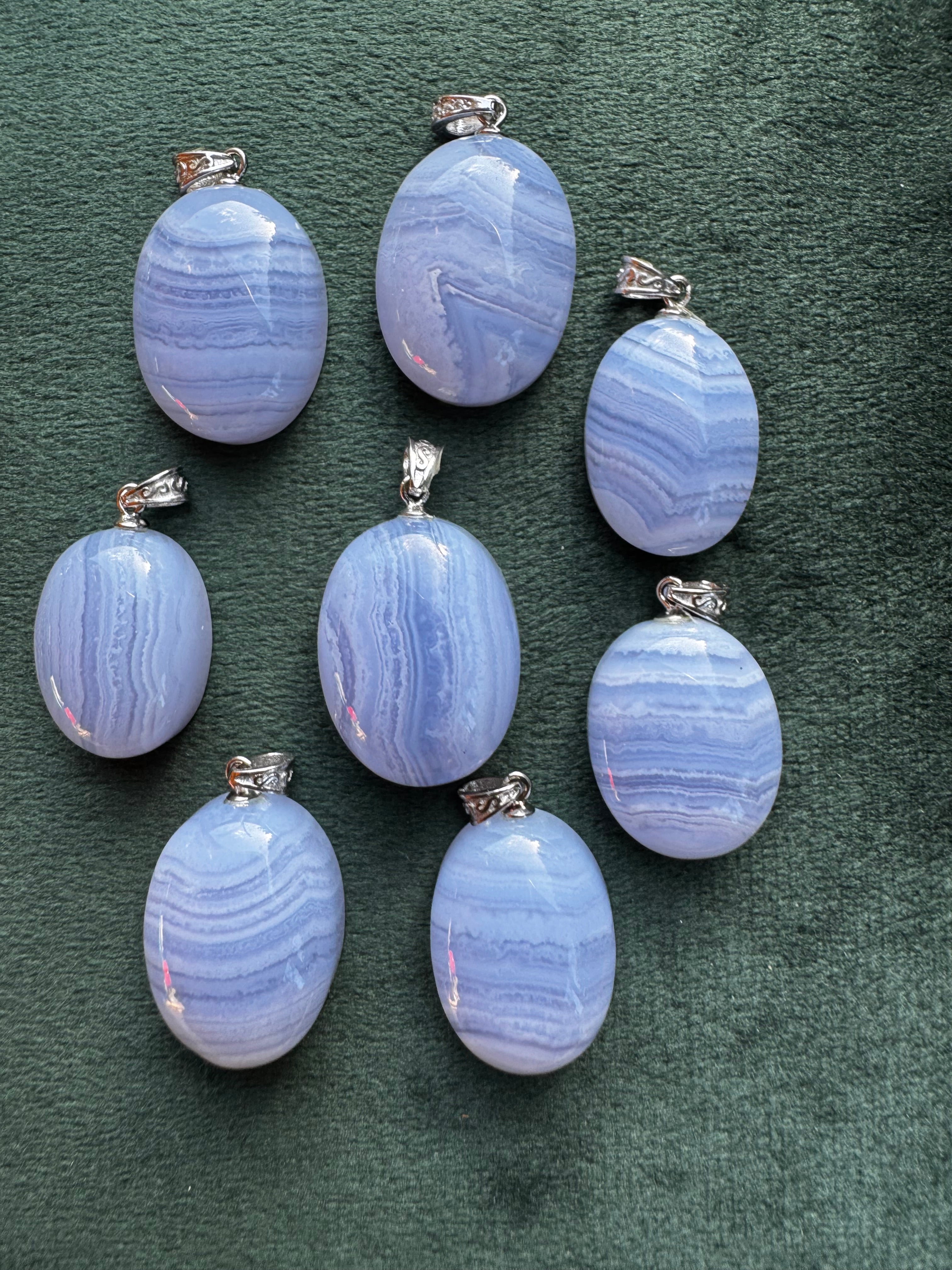 Blue Lace Agate Oval