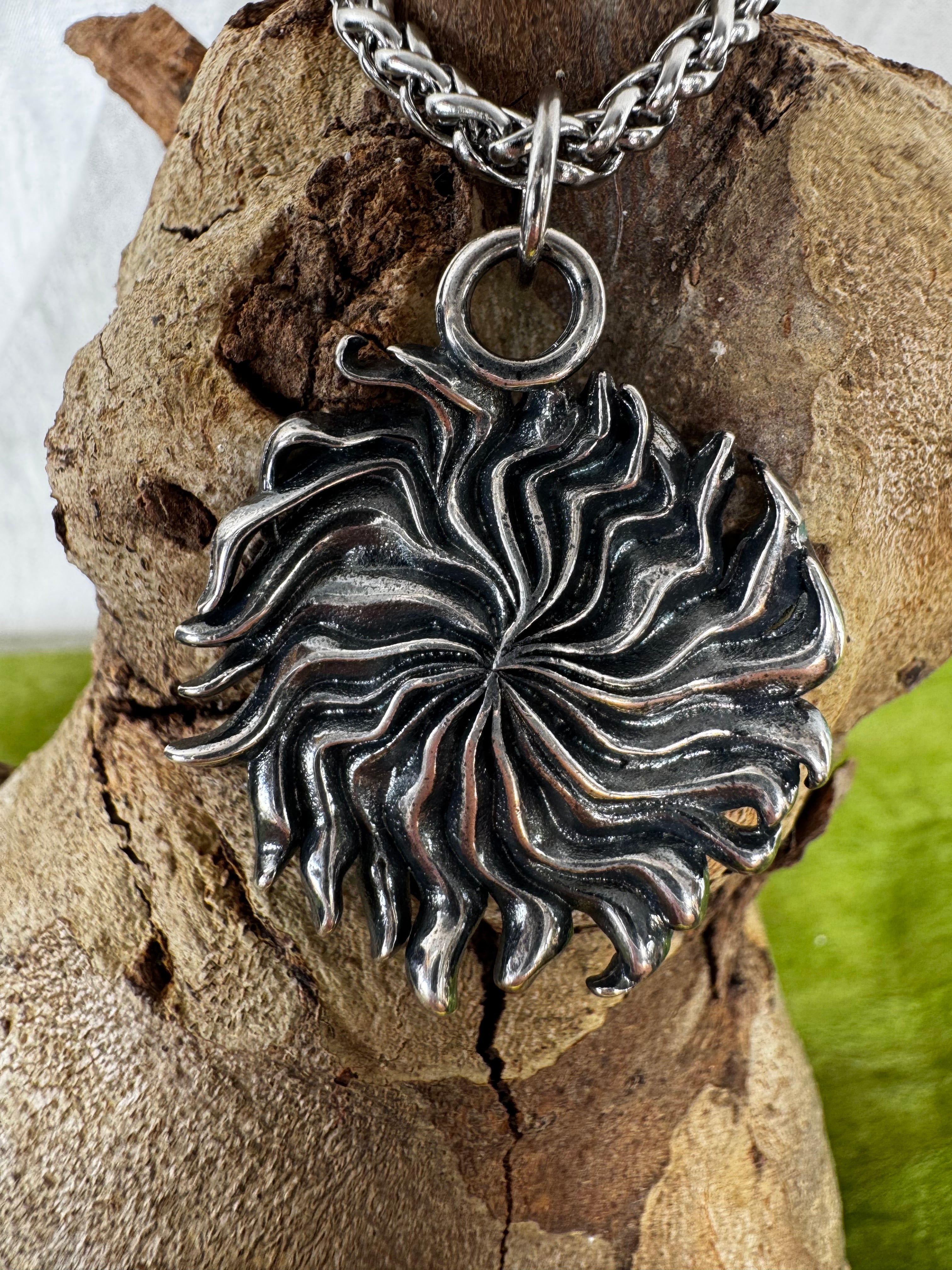 Sun Flower stainless steel Pendant