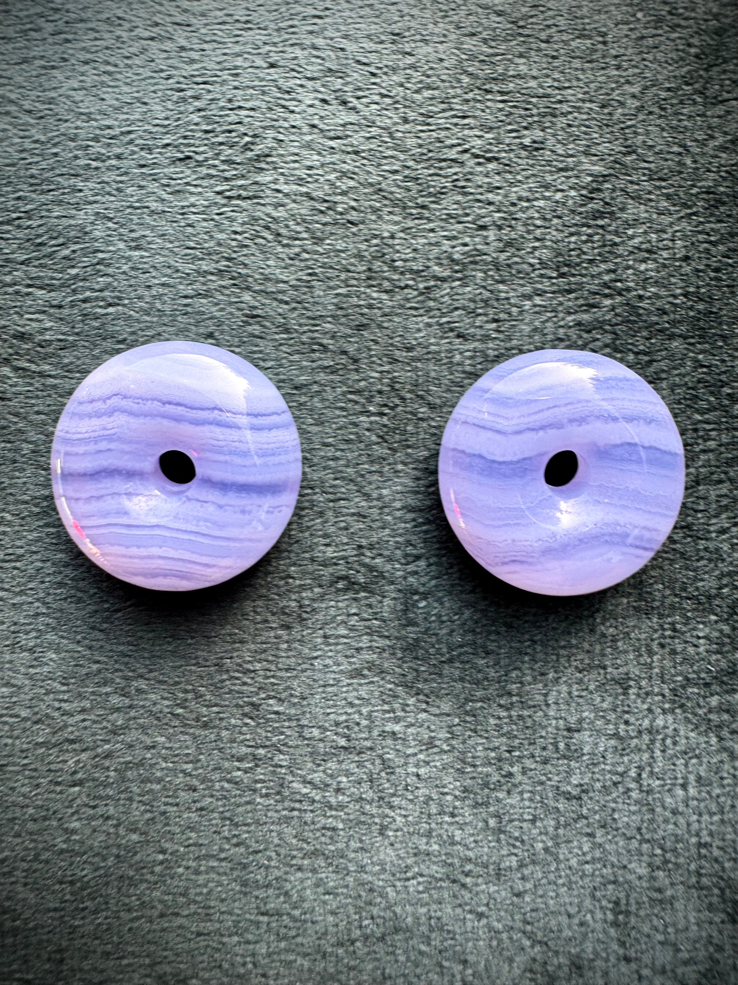 Blue Lace Agate Doughnut