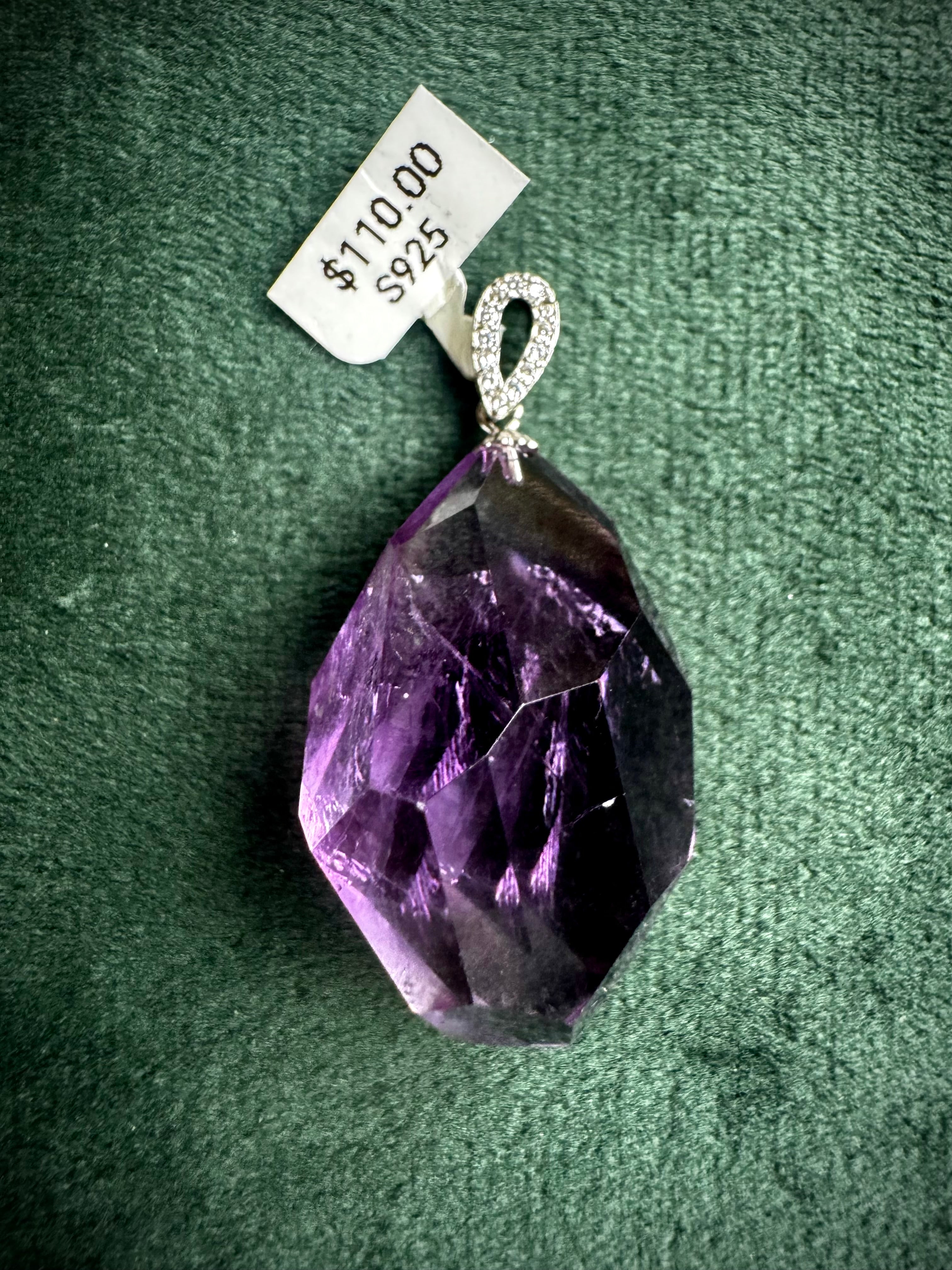 AA Grade Amethyst Pendant