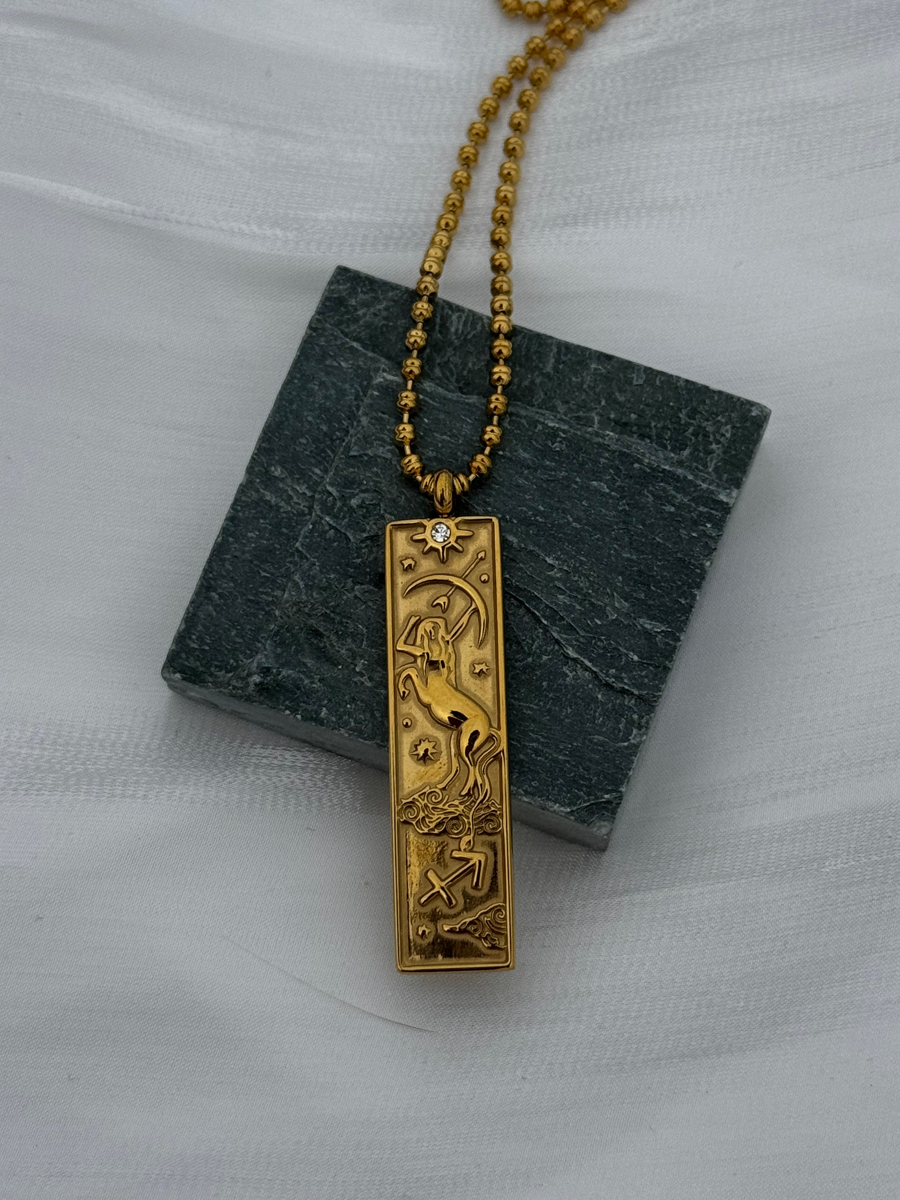 12 Zodiac Tarot Goddess Necklaces