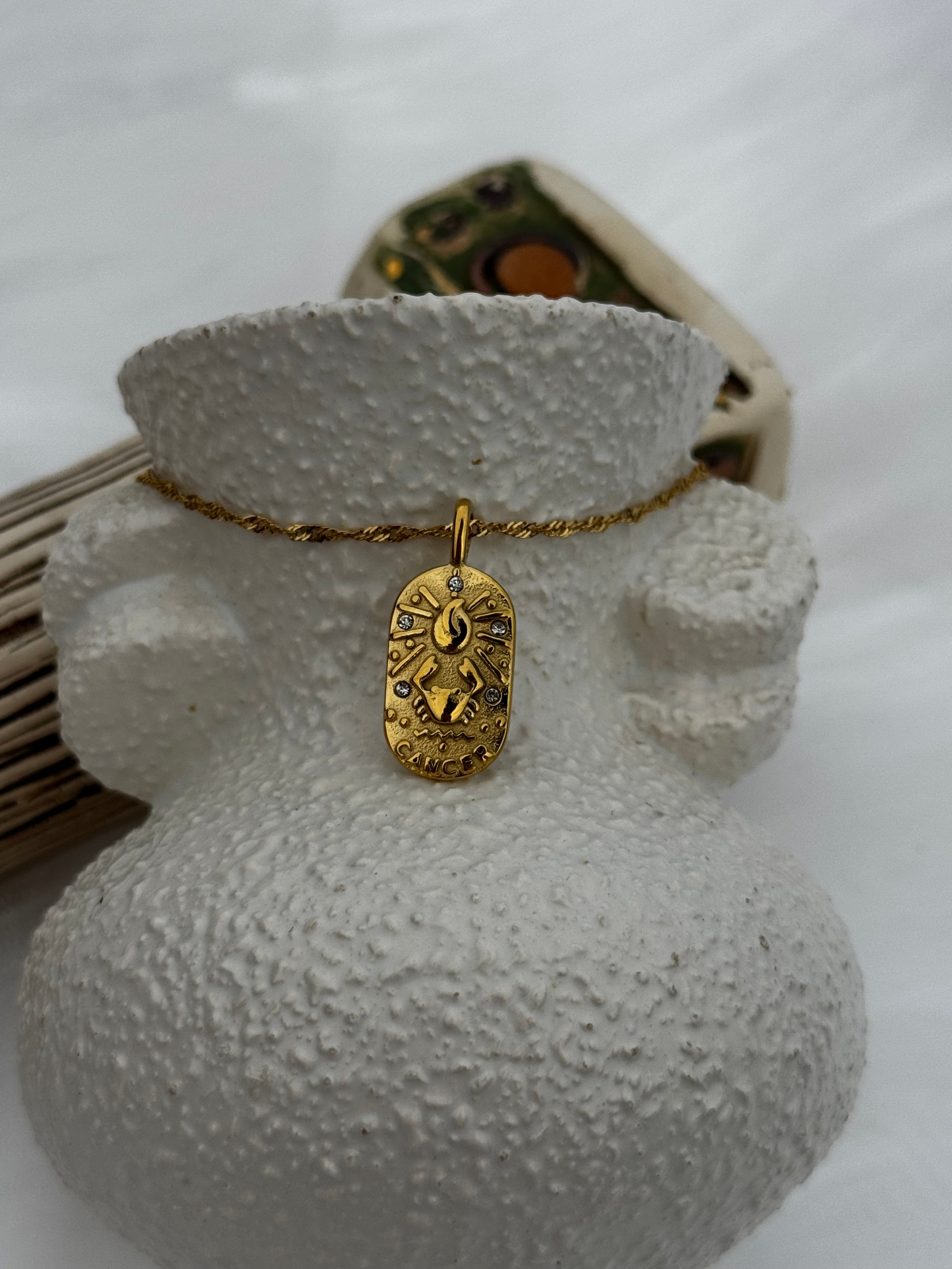 Zodiac Oval Necklaces
