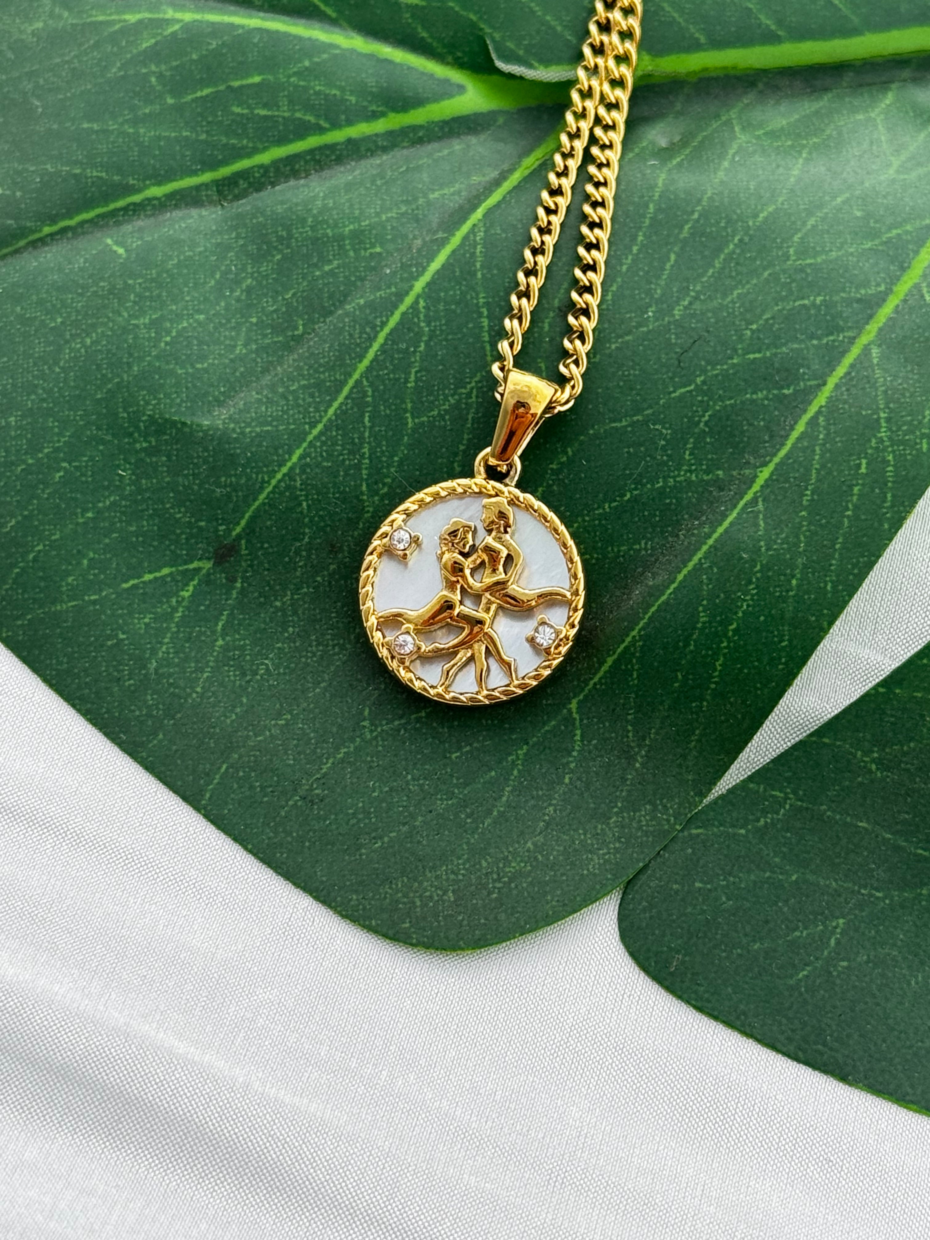 Mother Of Pearl Zodiac Necklaces
