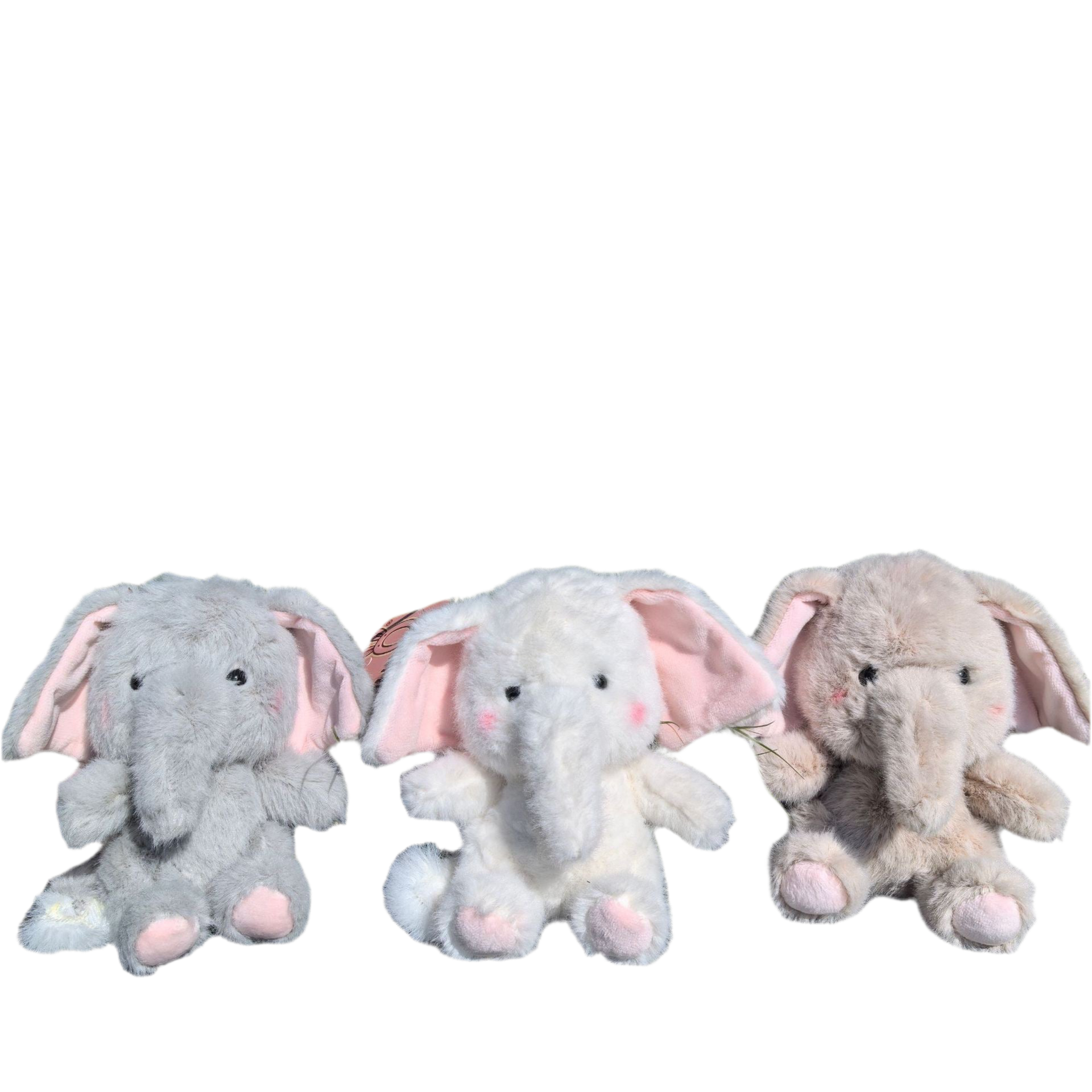 Baby Elephant Plush Keyring