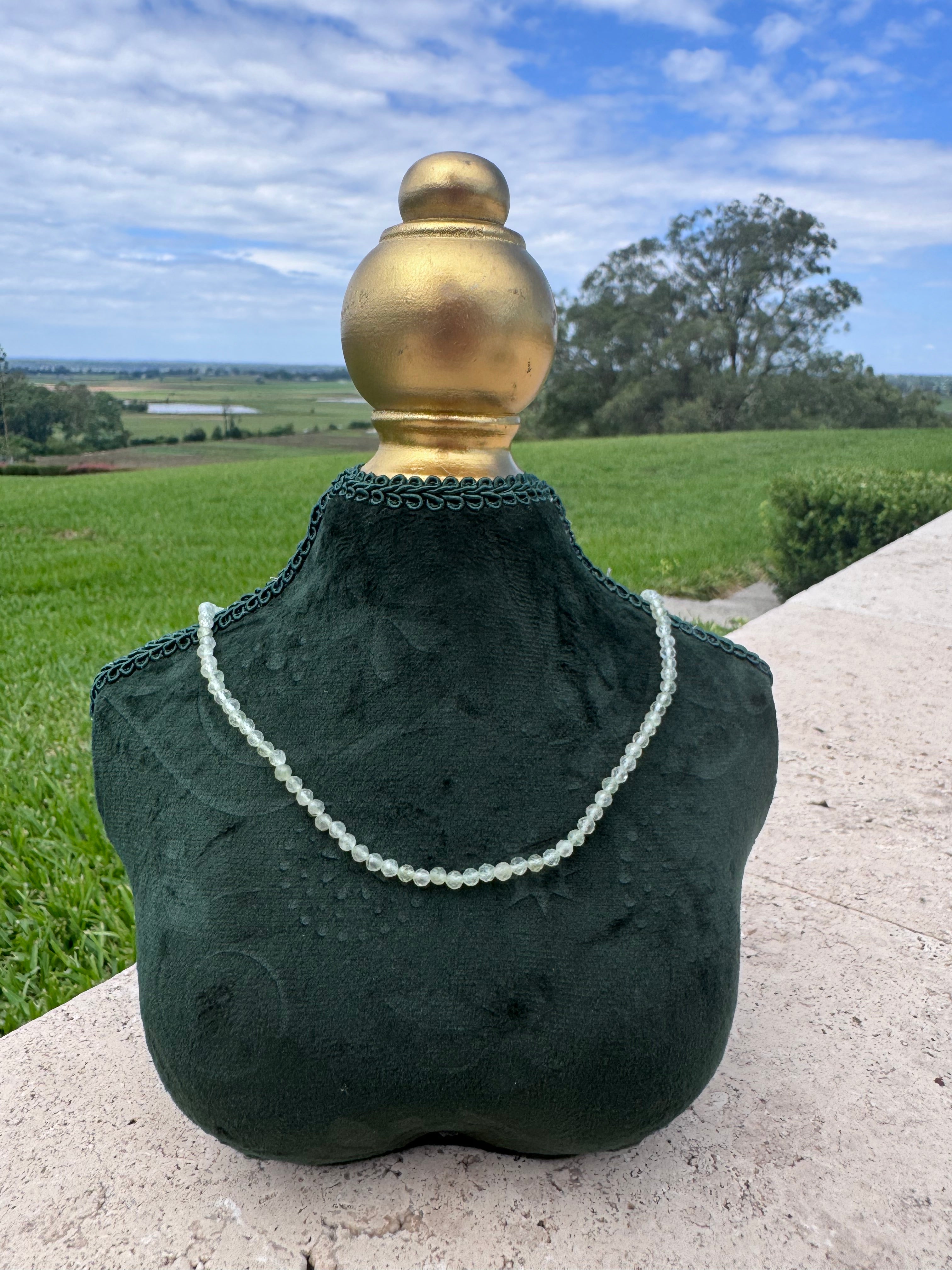 Prehnite necklace