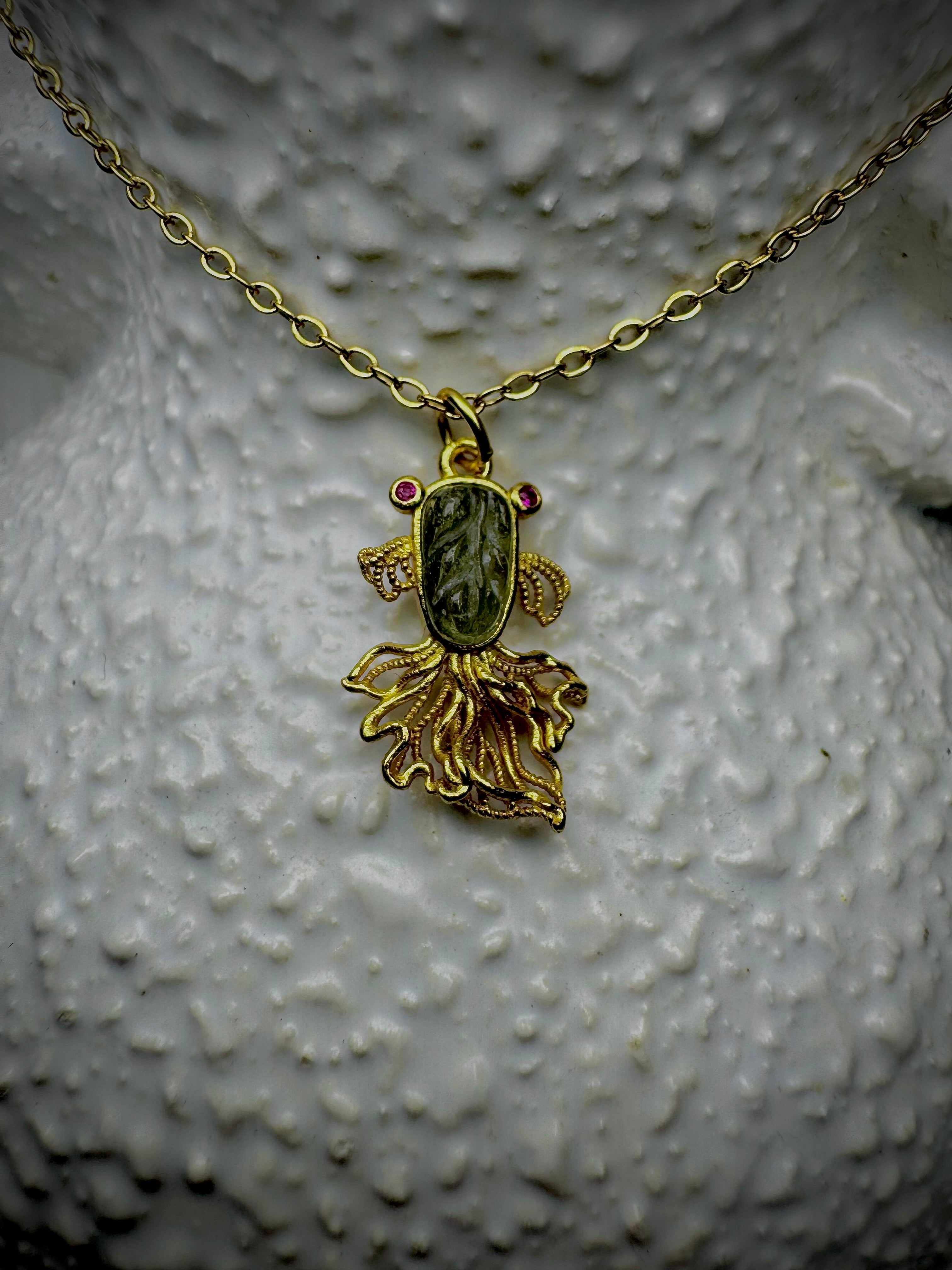 MINI Tourmaline Goldfish S925