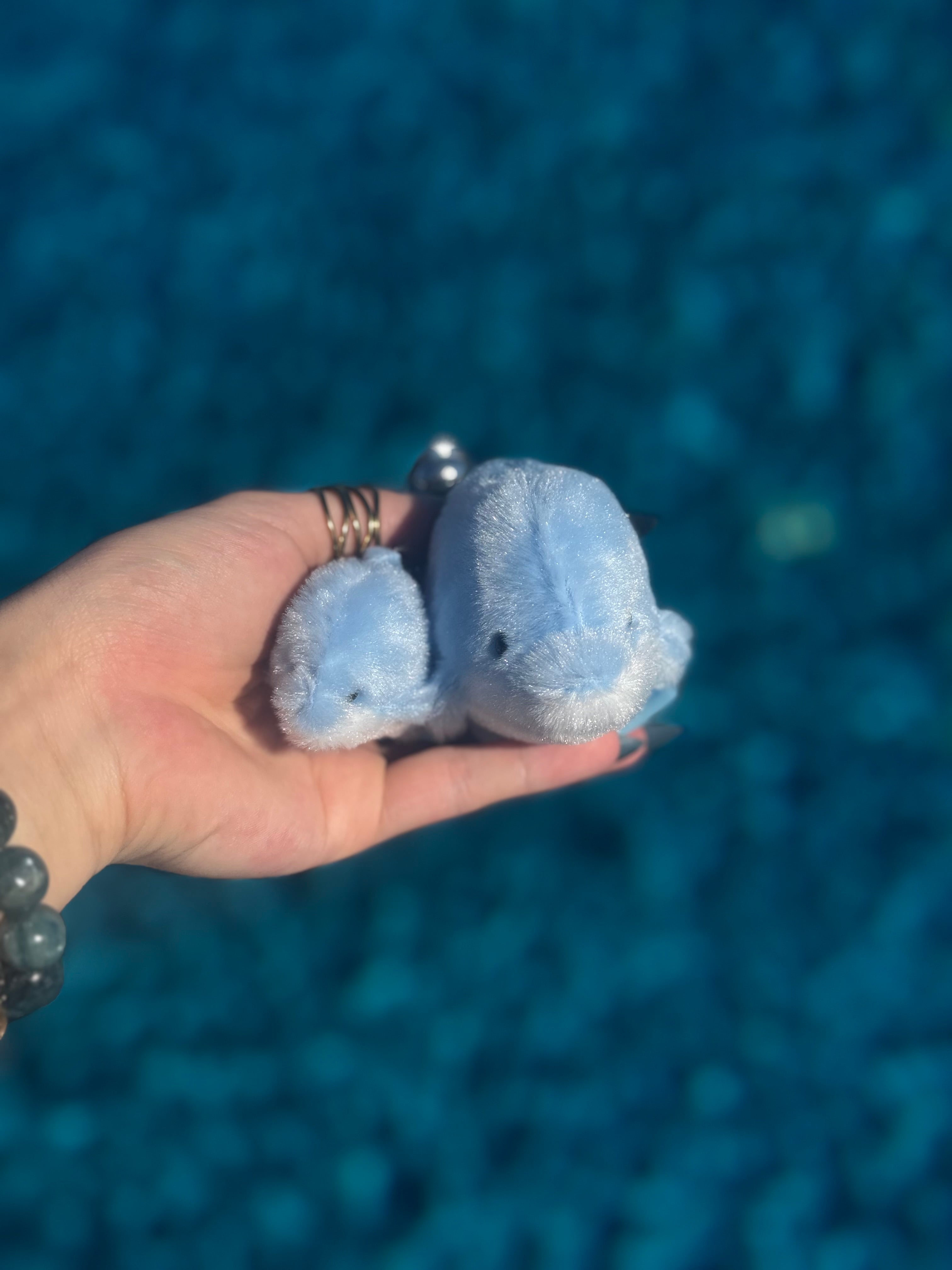 Dolphin & Baby Keychain