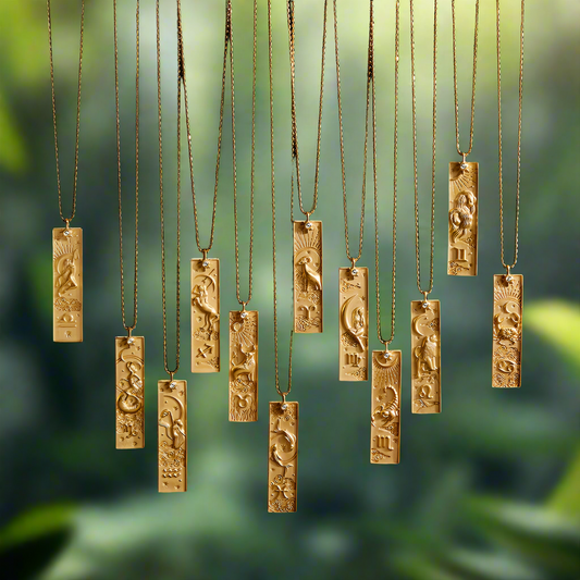 12 Zodiac Tarot Goddess Necklaces