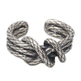 Load image into Gallery viewer, Woven Rope knot silver Ring
