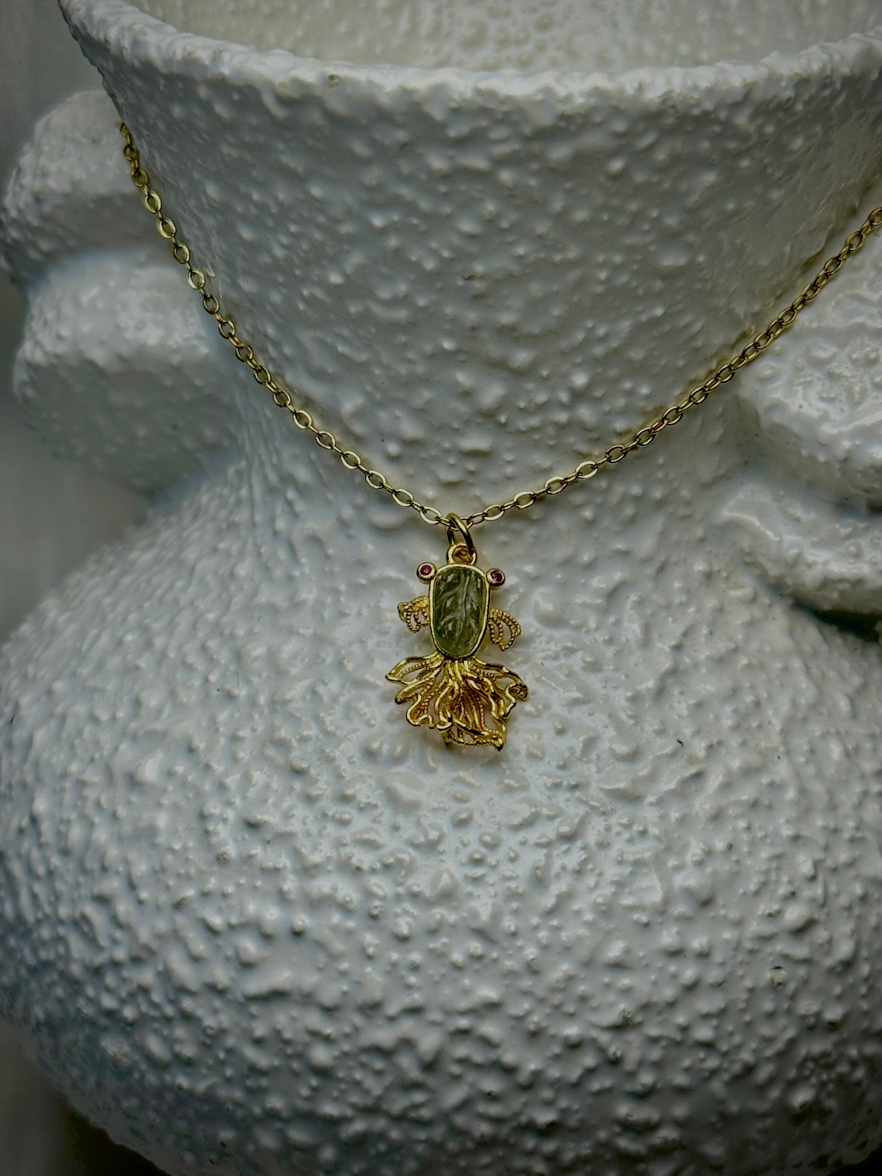 MINI Tourmaline Goldfish S925