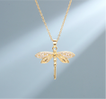 Load image into Gallery viewer, Dragonfly 18K Gold Plated Necklace
