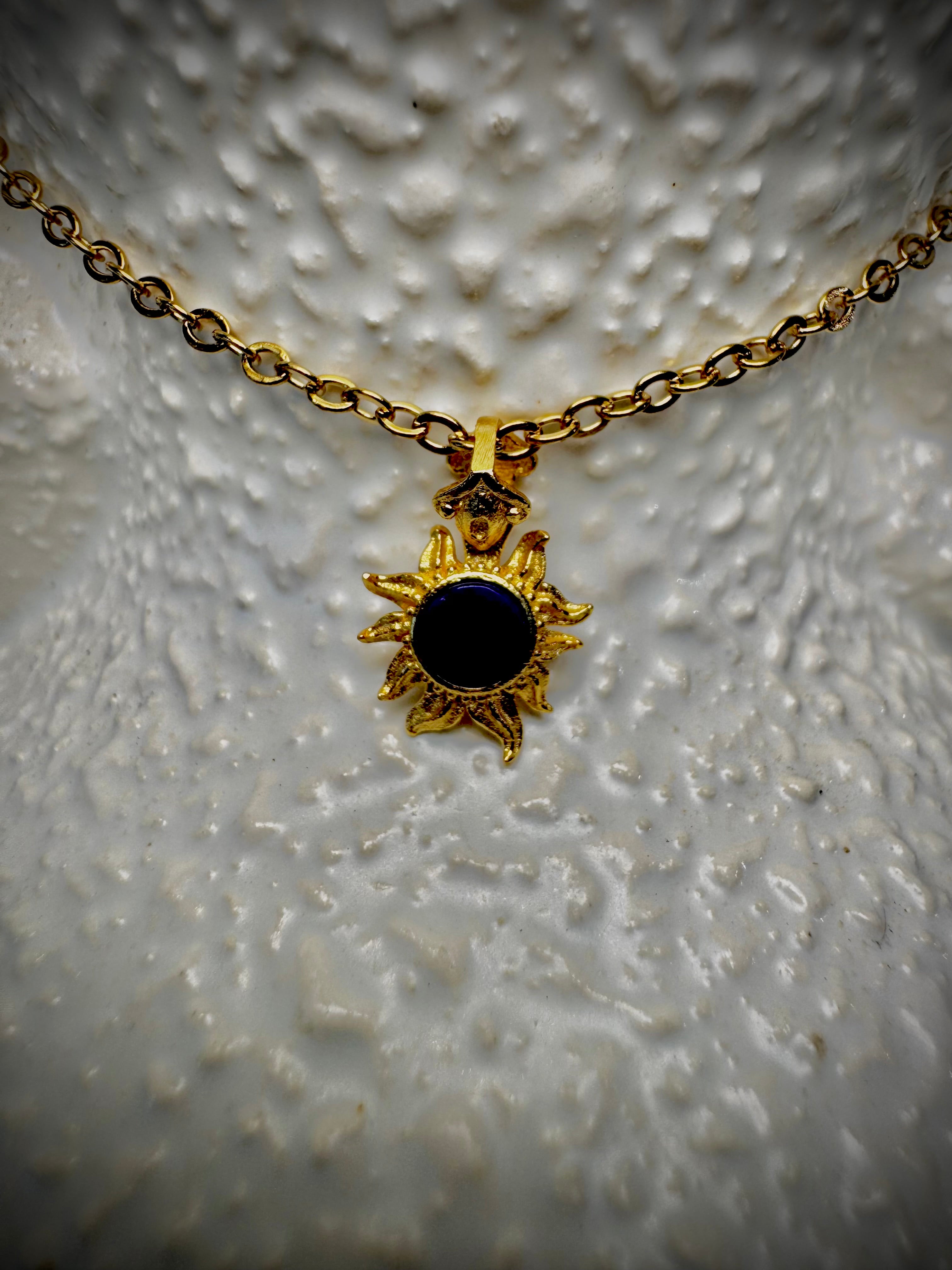 Lapis Sun pendant MINI