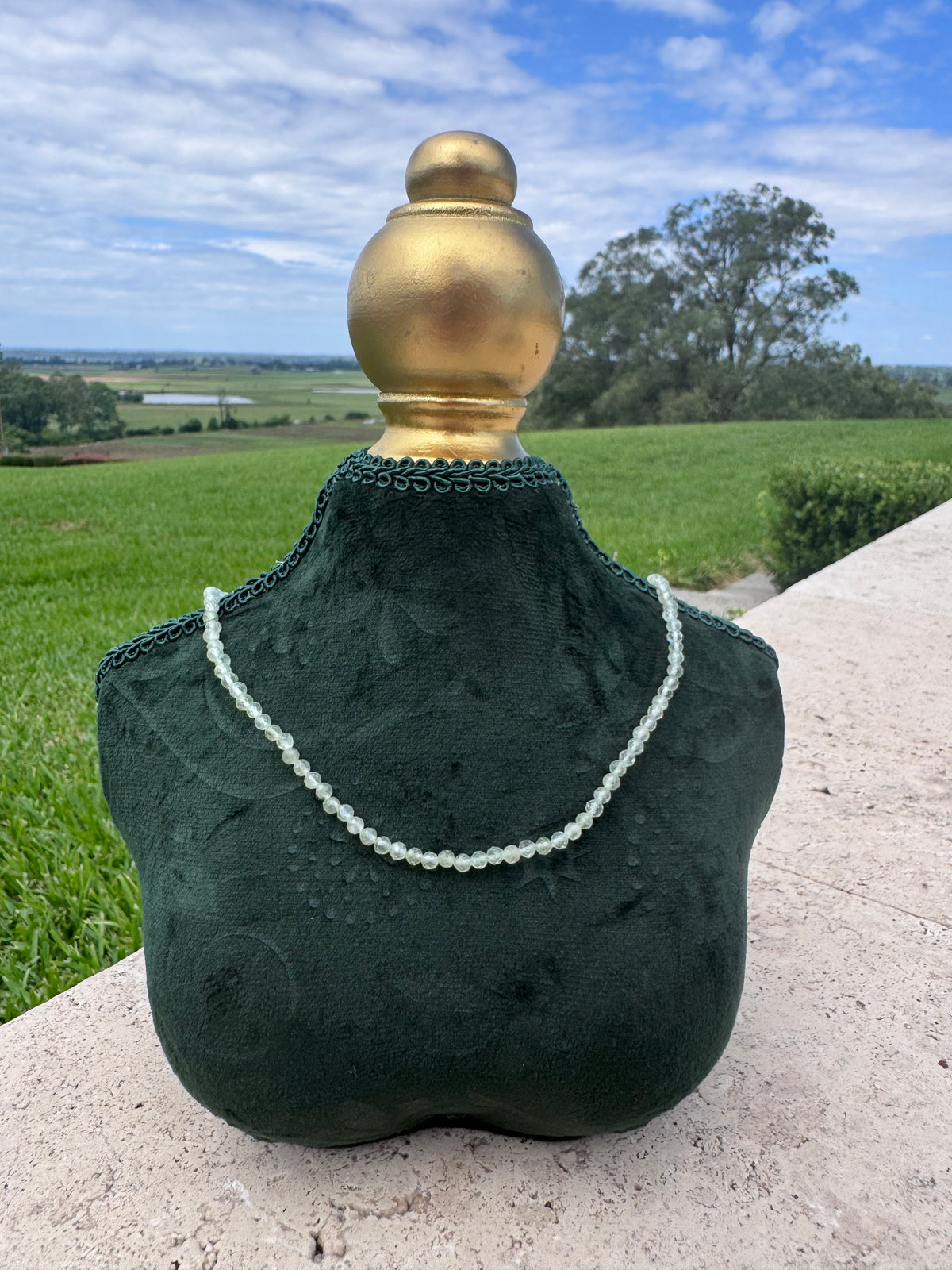Prehnite necklace
