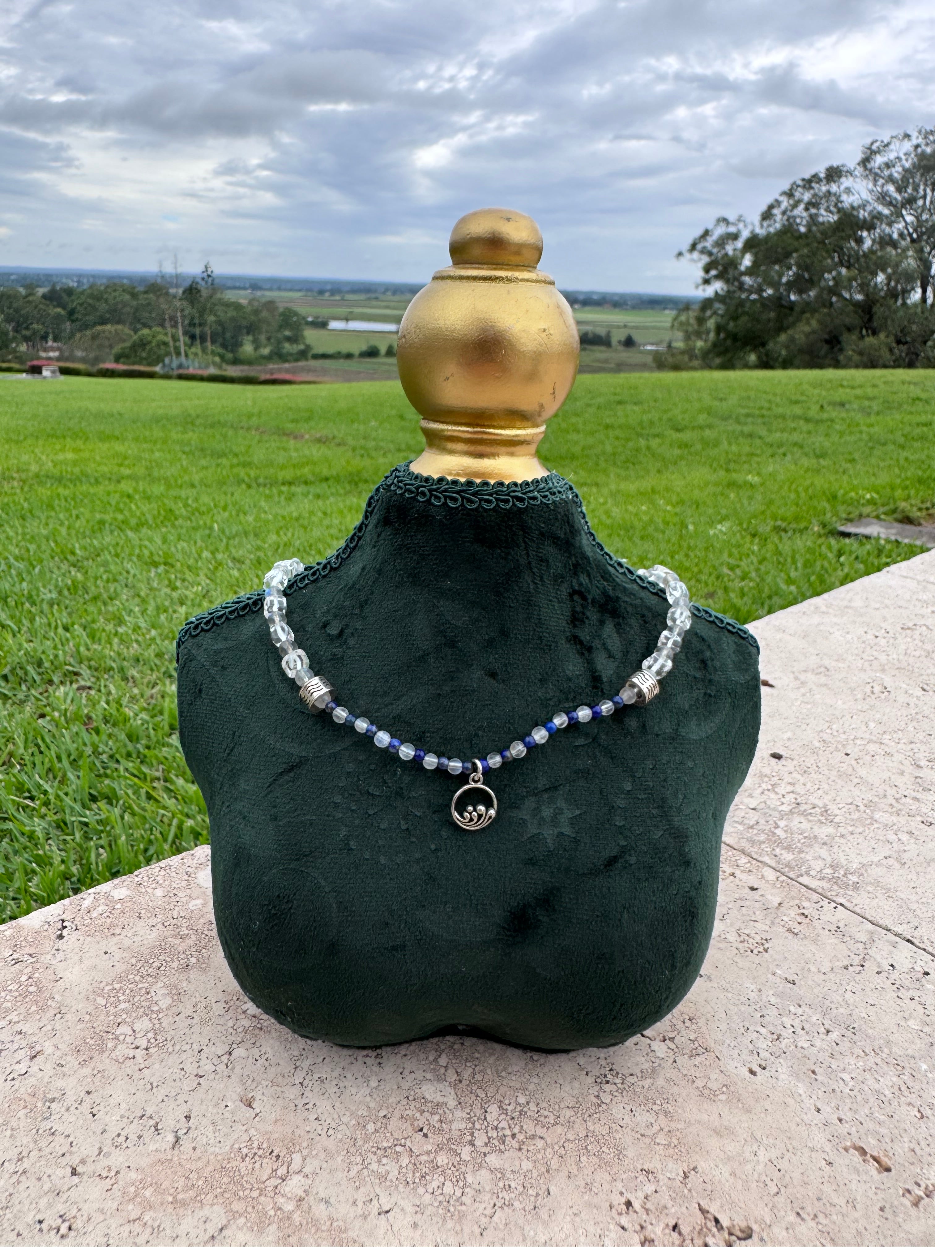 S925 water element necklace