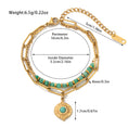 Load image into Gallery viewer, Bohemian style Gold Gemstone bracelet
