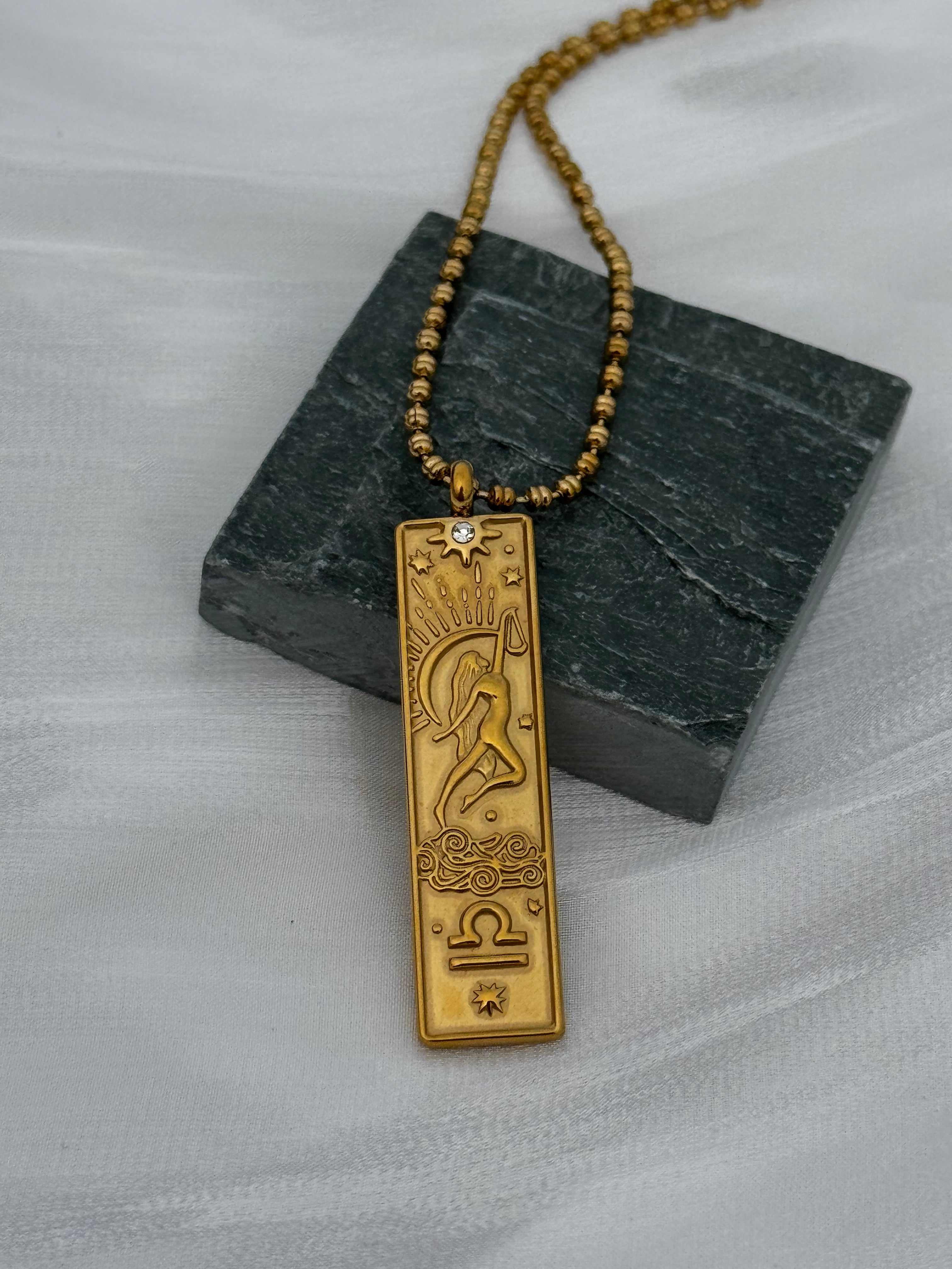 12 Zodiac Tarot Goddess Necklaces