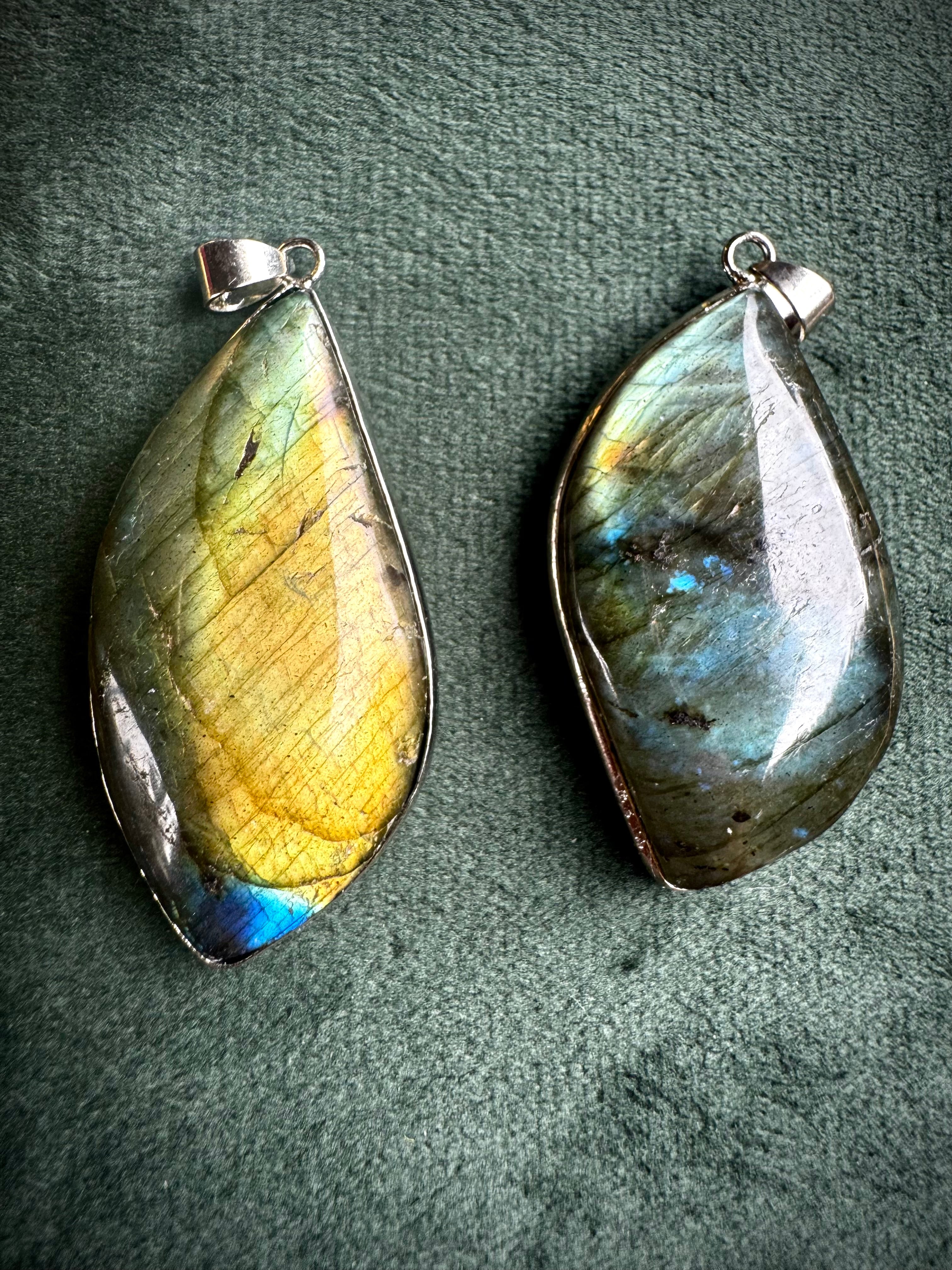 Flashy Labradorite Pendants