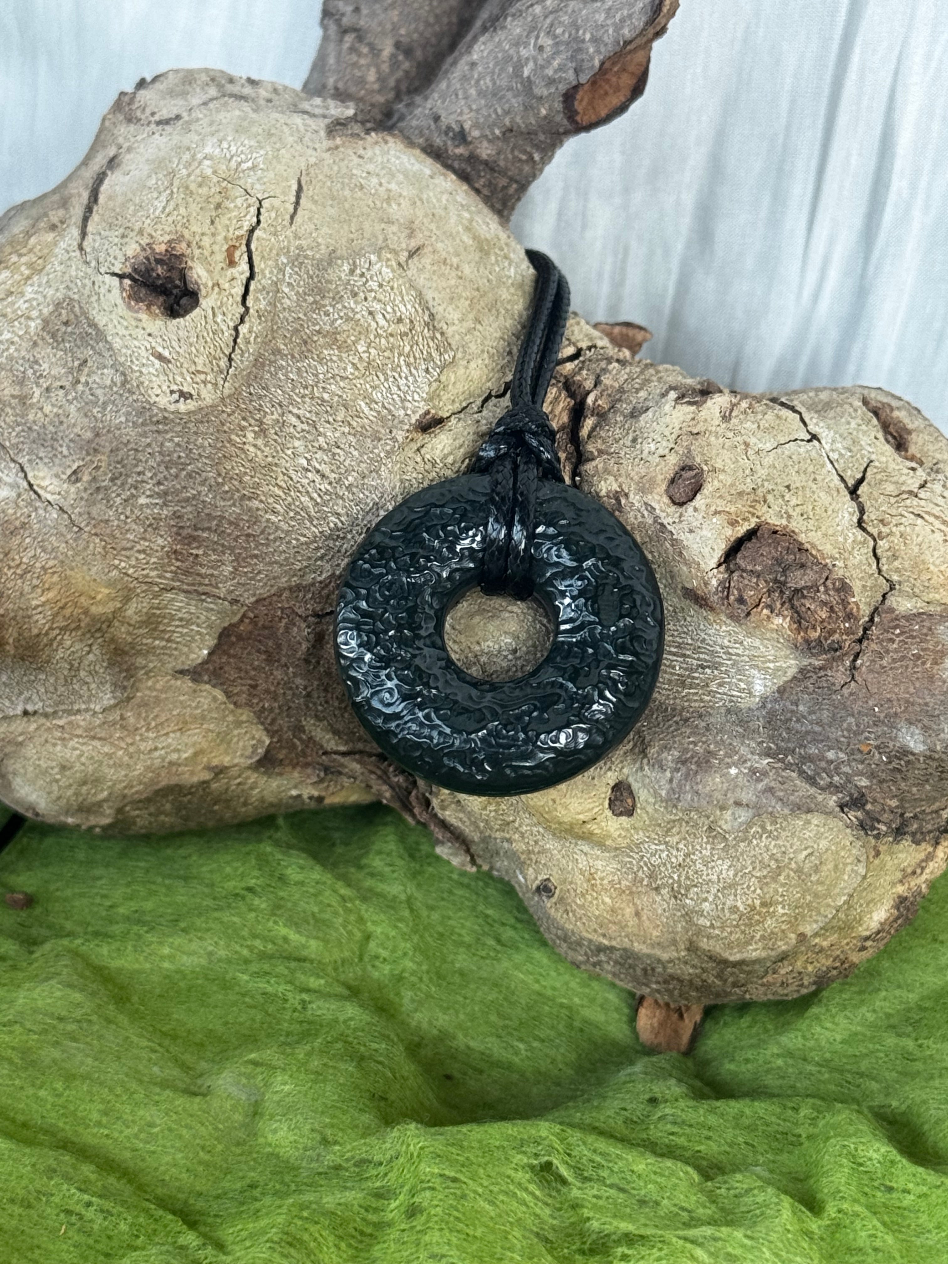 Jade Doughnut Pendant