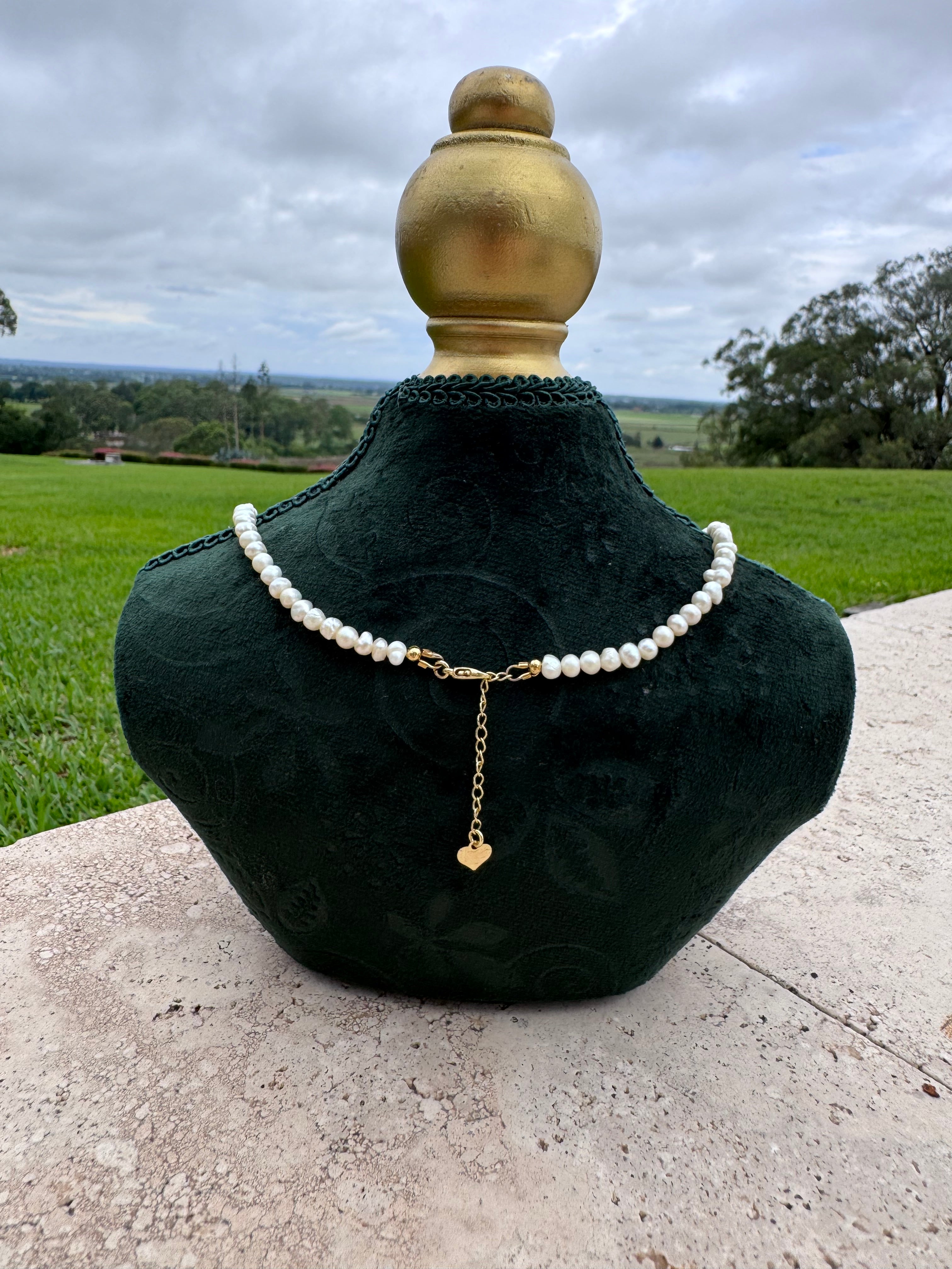 Peridot & Pearl Mermaid necklace