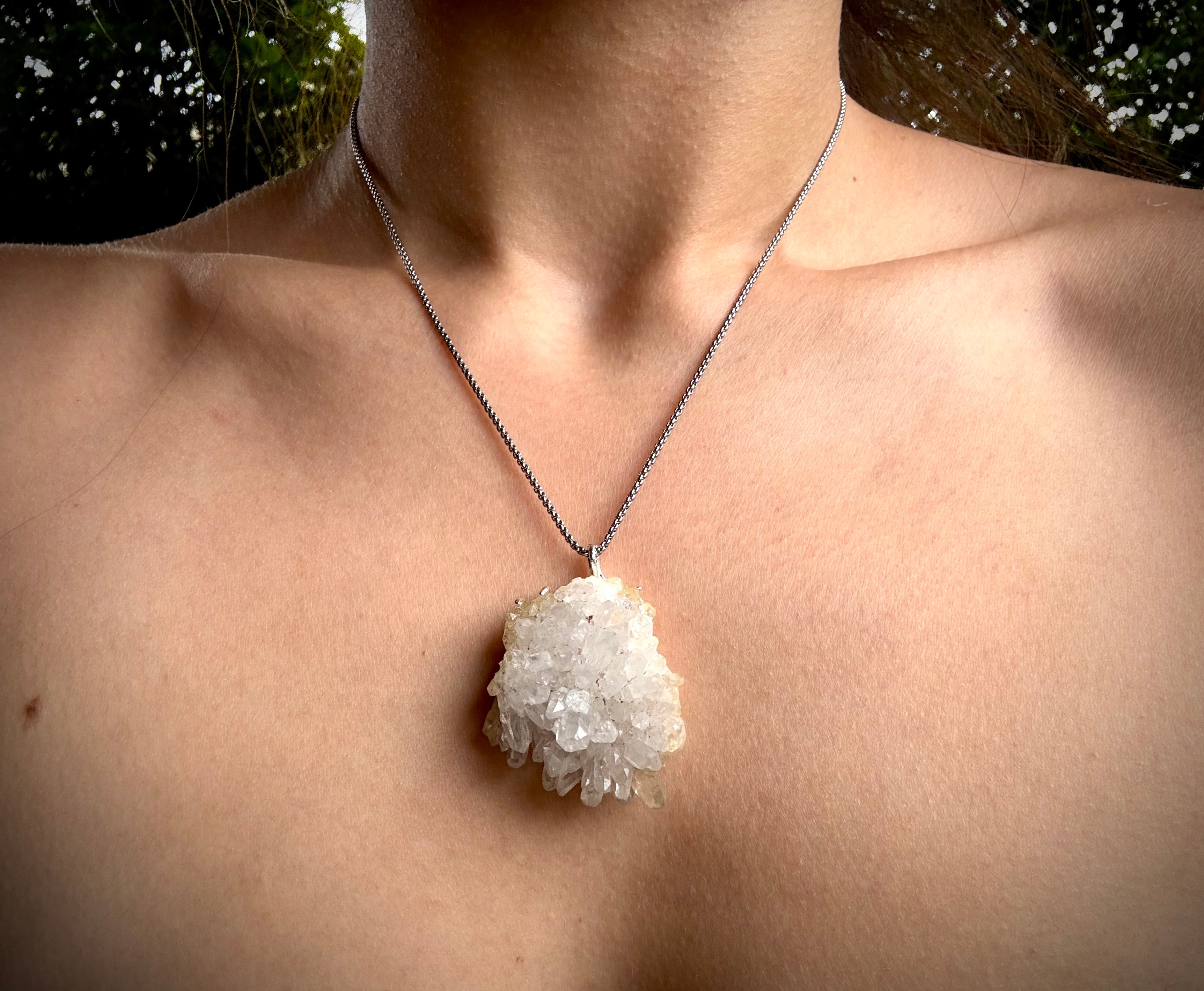 S925 clear Quartz Clusters