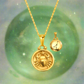 Load image into Gallery viewer, 12 Gold Zodiac and Constellation Star sign Coin Necklace
