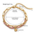 Load image into Gallery viewer, Bohemian style Gold Gemstone bracelet
