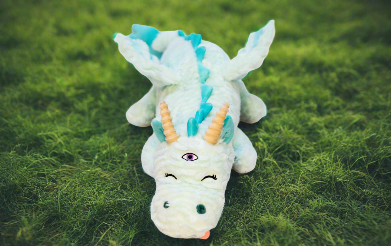 Trident the Dragon Weighted Plush