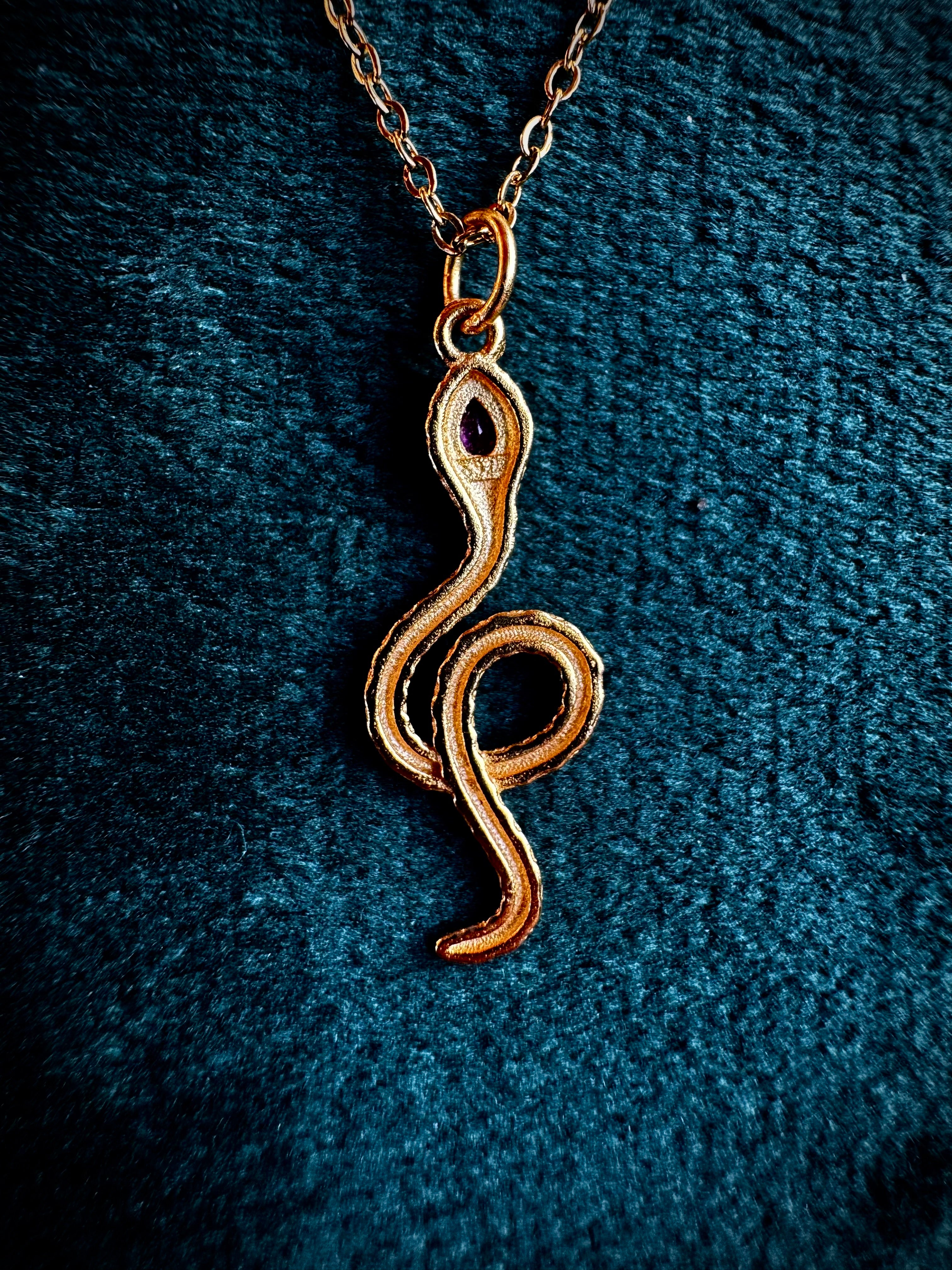Ruby Snake Pendant