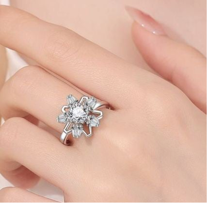 5 Star Zirconia Fidget Ring
