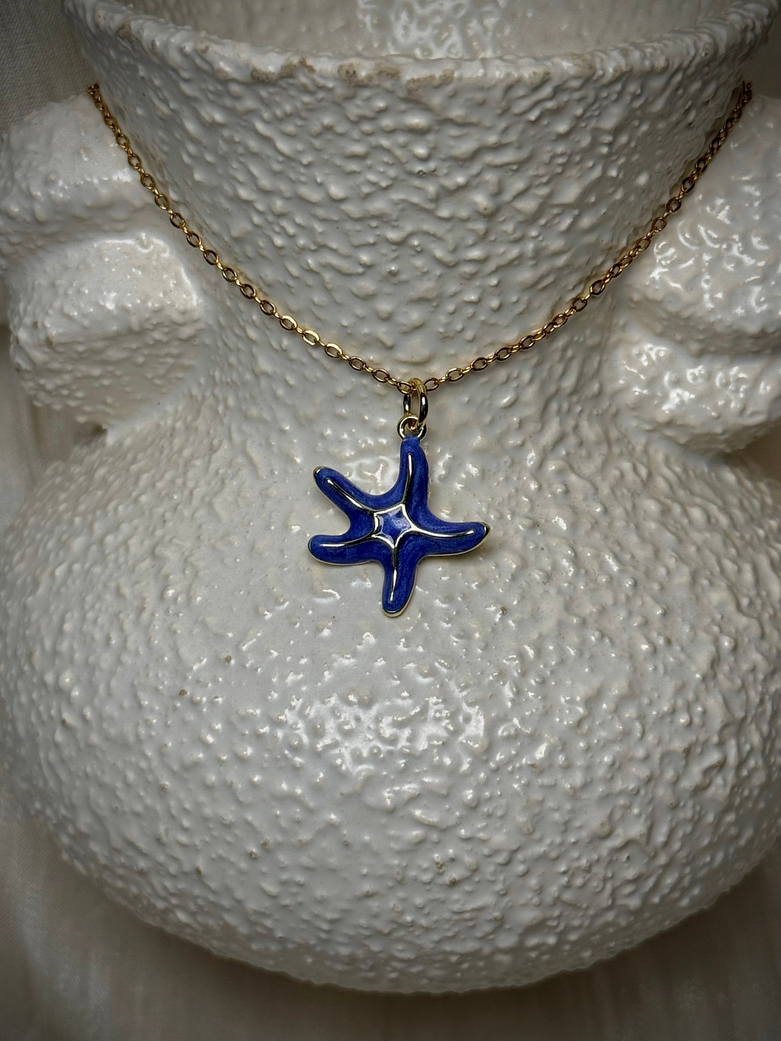 Blue Starfish Pendant