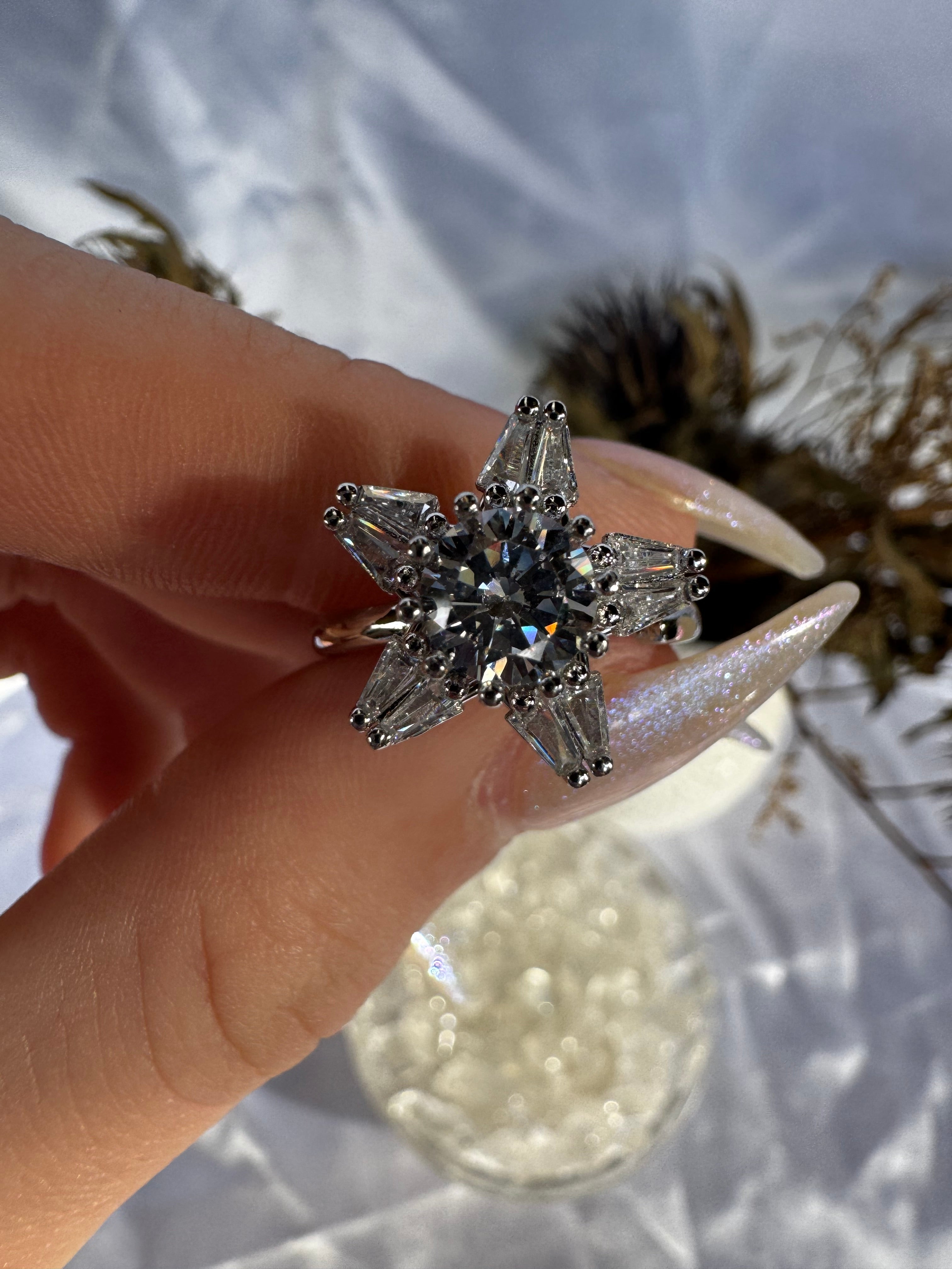 5 Star Zirconia Fidget Ring