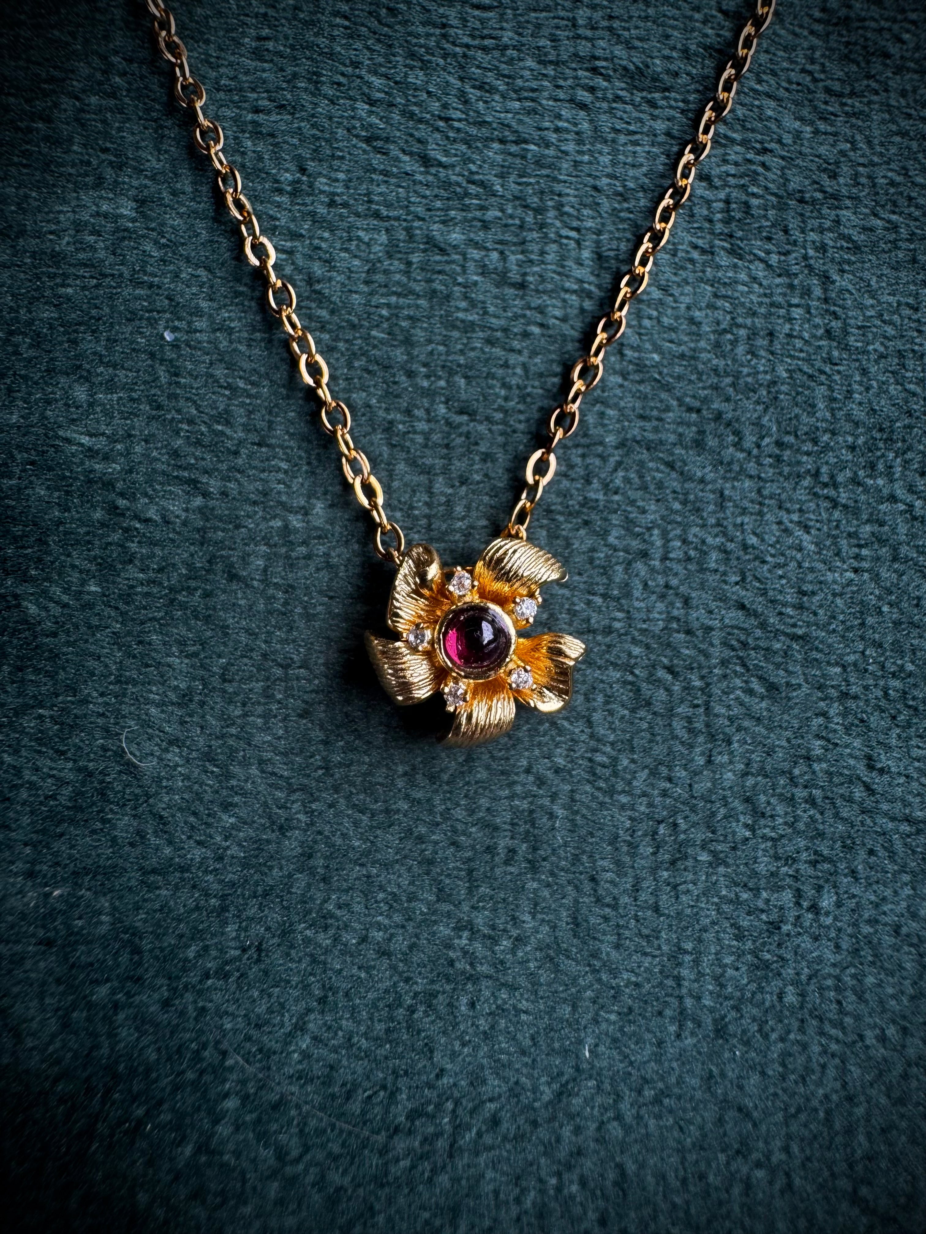 MINI Garnet Spring Flower