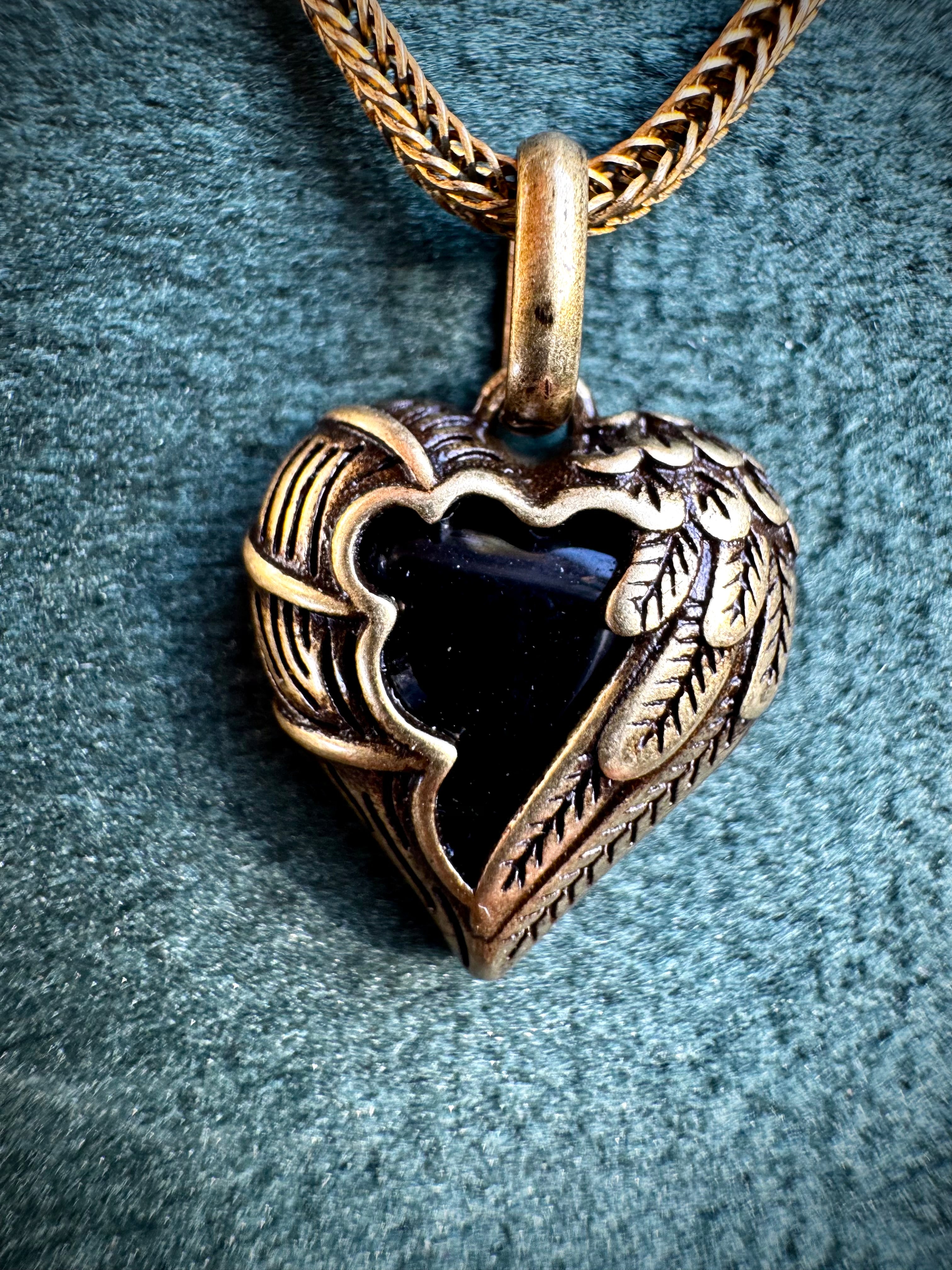 Vintage Brass Heart