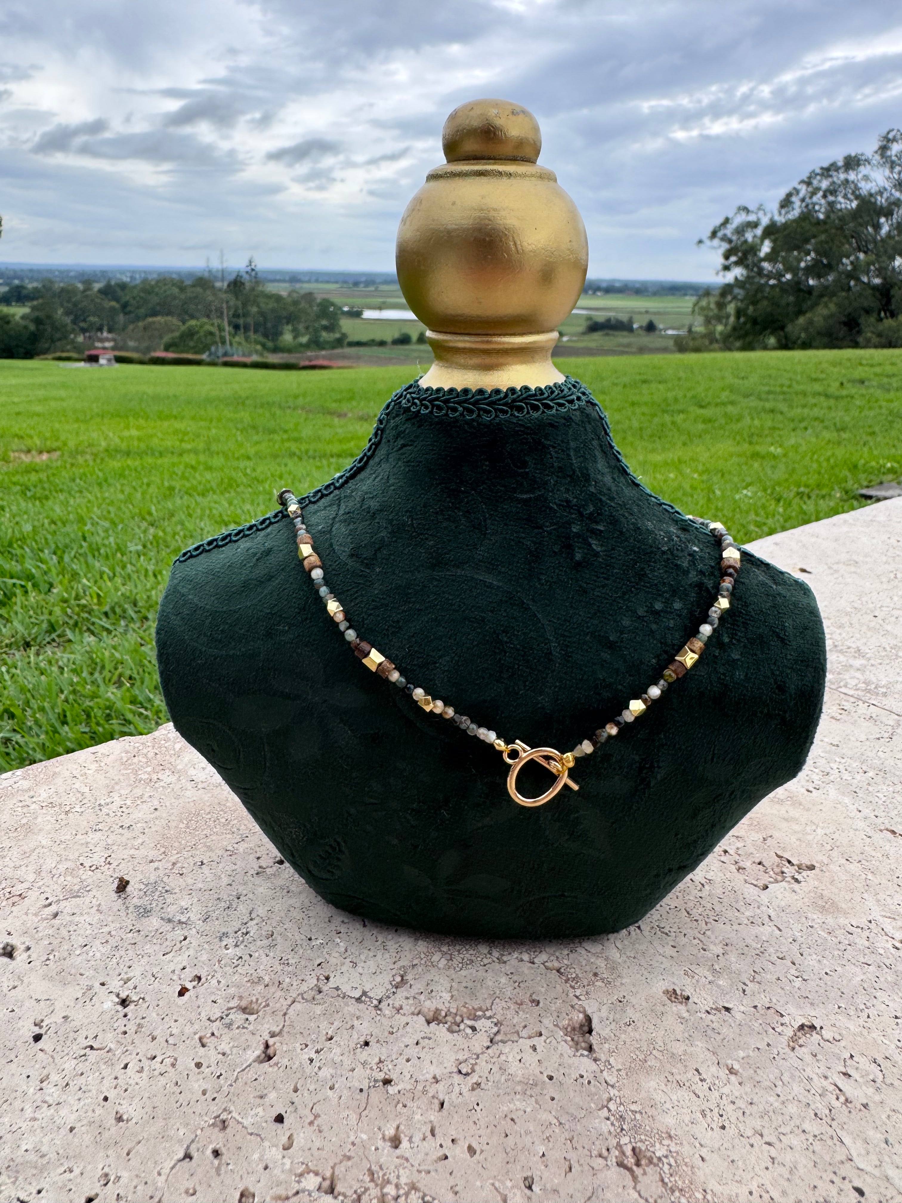 Pyrite, Tourmaline Choker