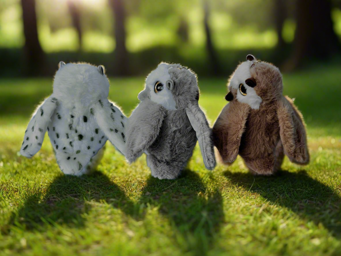 Owl 12cm Plush Keyring