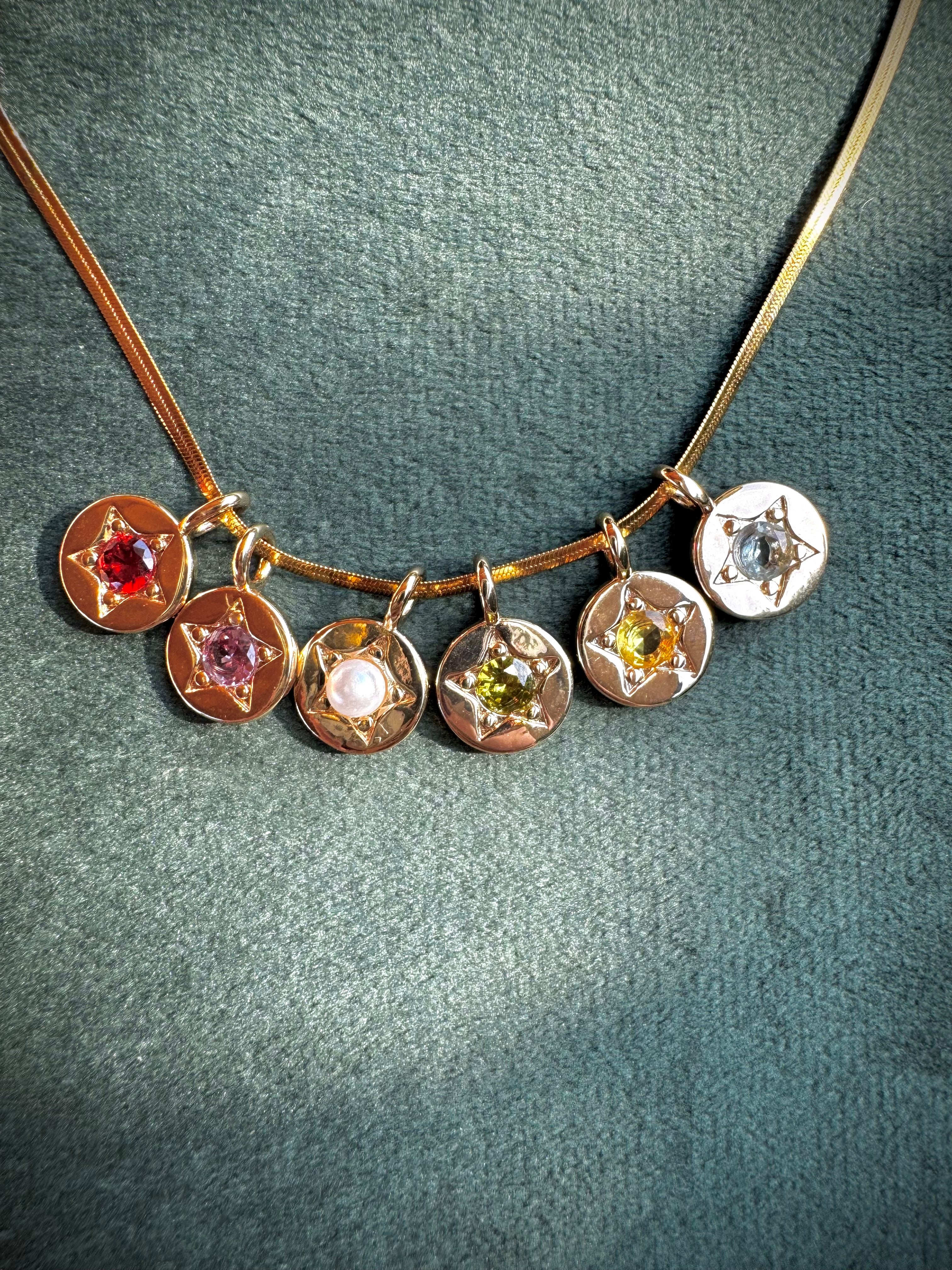 Star Birthstone Charms