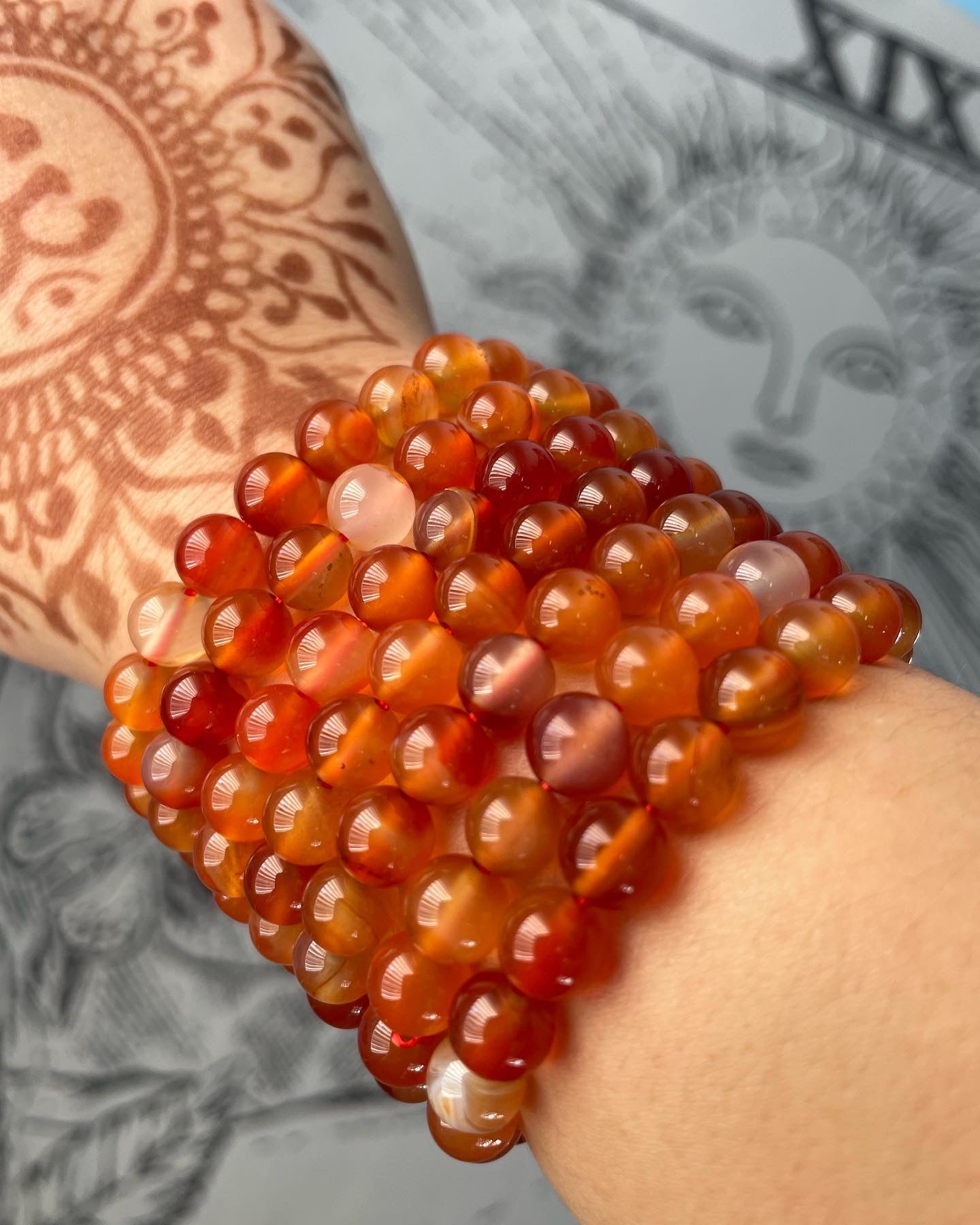 Carnelian 8mm Bracelet – Confidence • Motivation • Vitality
