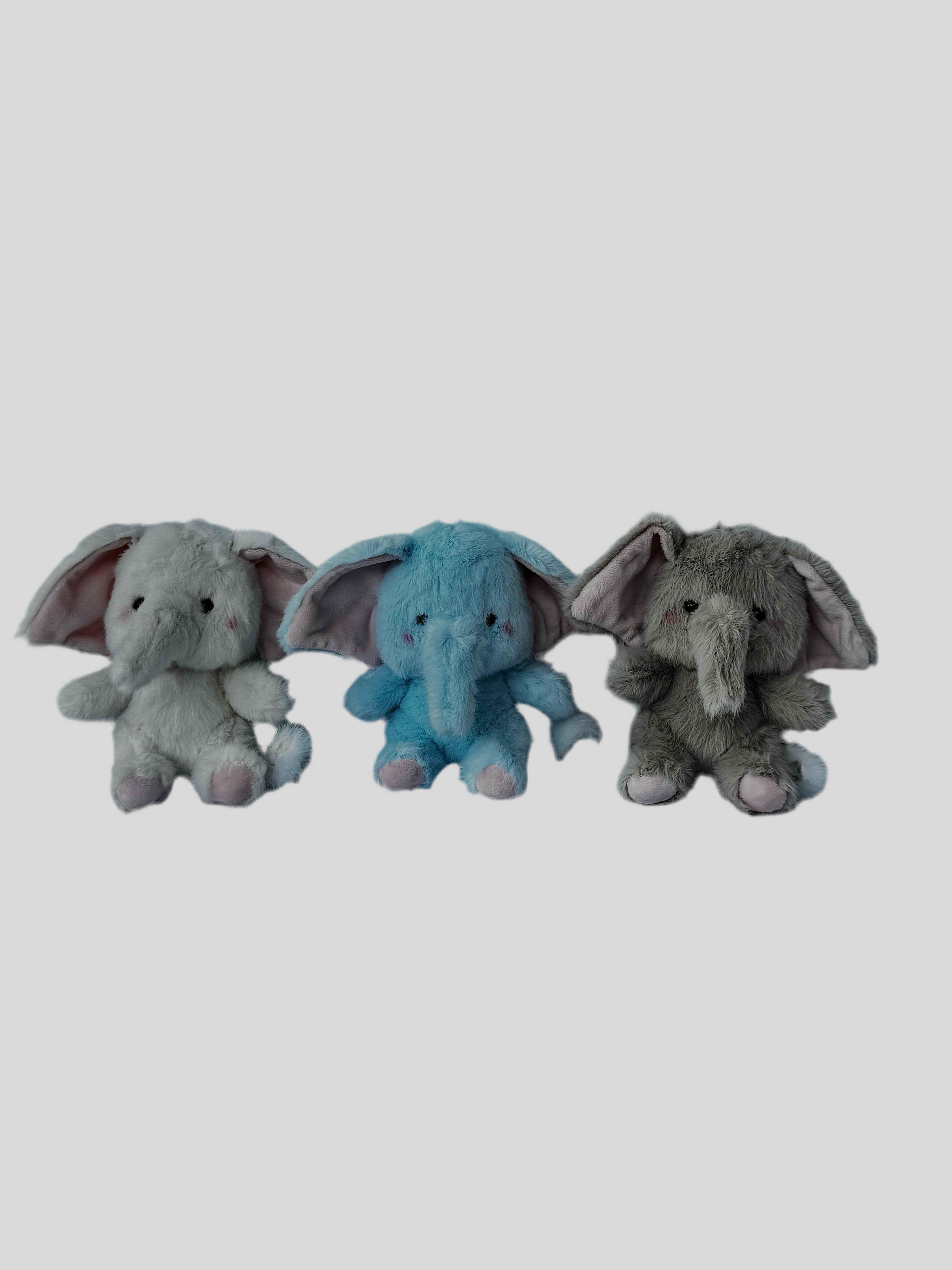 Baby Elephant Plush Keyring
