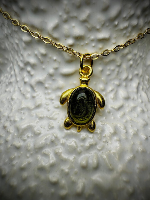 MINI Tourmaline Turtle S925