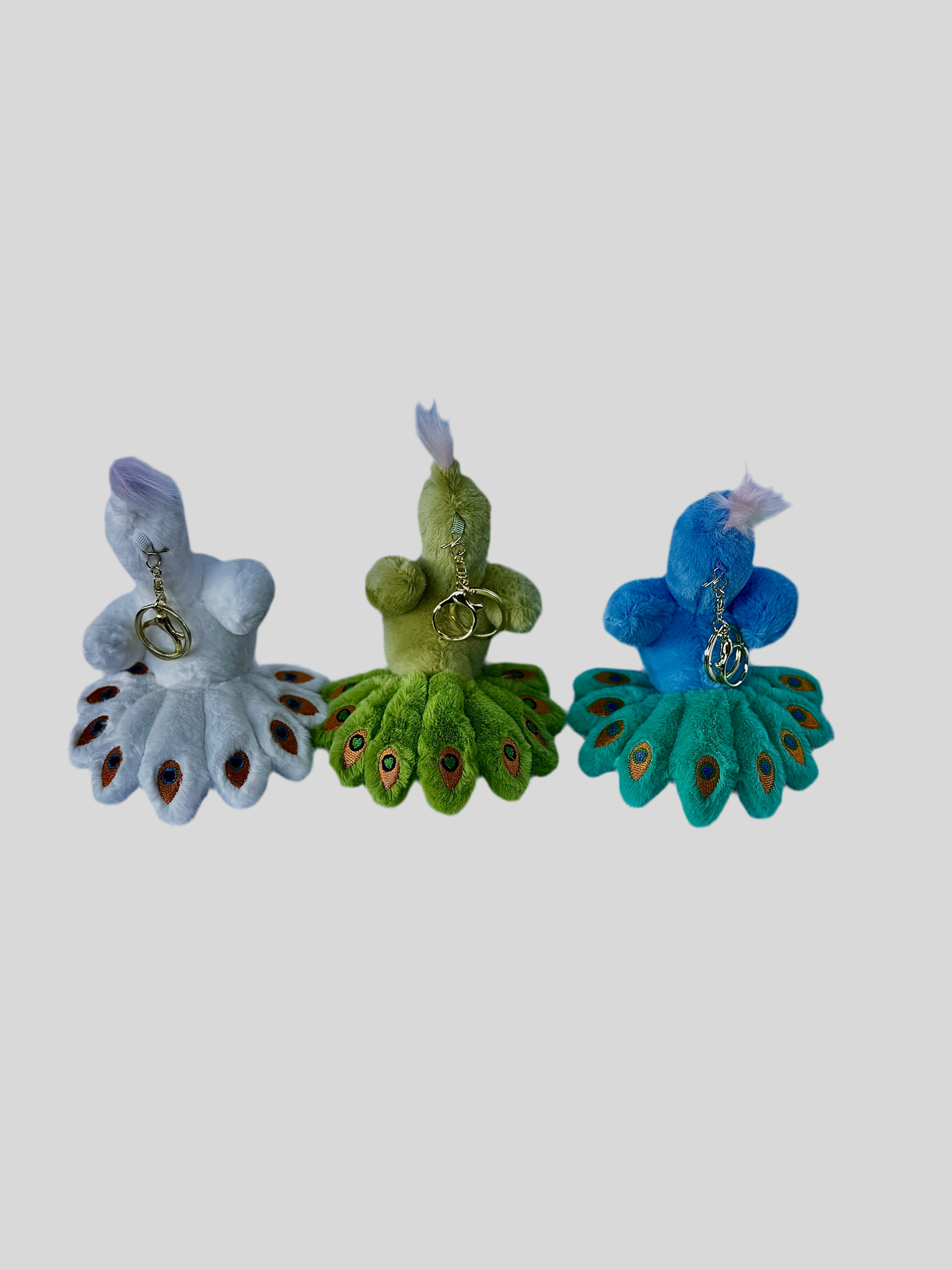 Peacock 14cm Plush Keyring