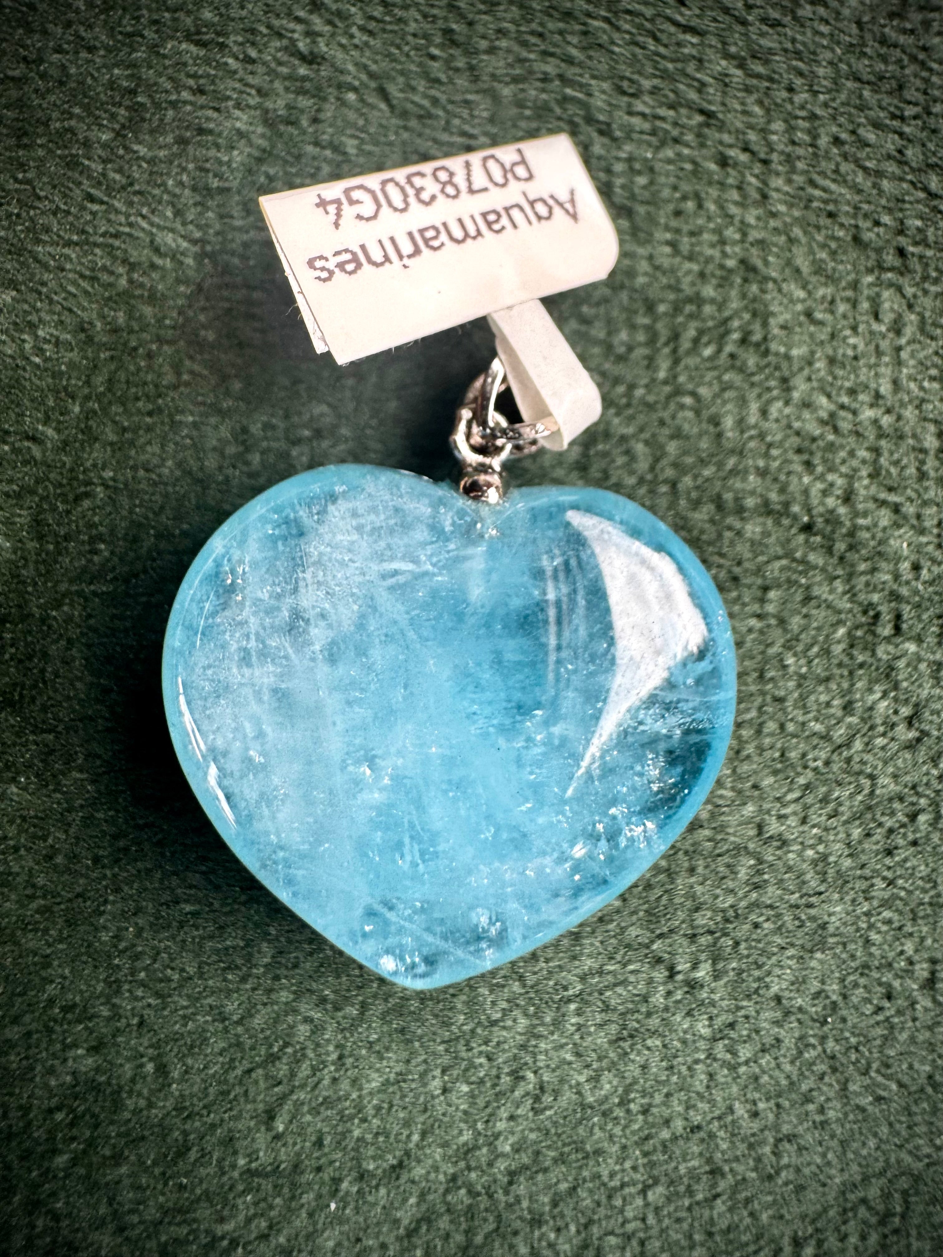 A Grade Aquamarine Hearts
